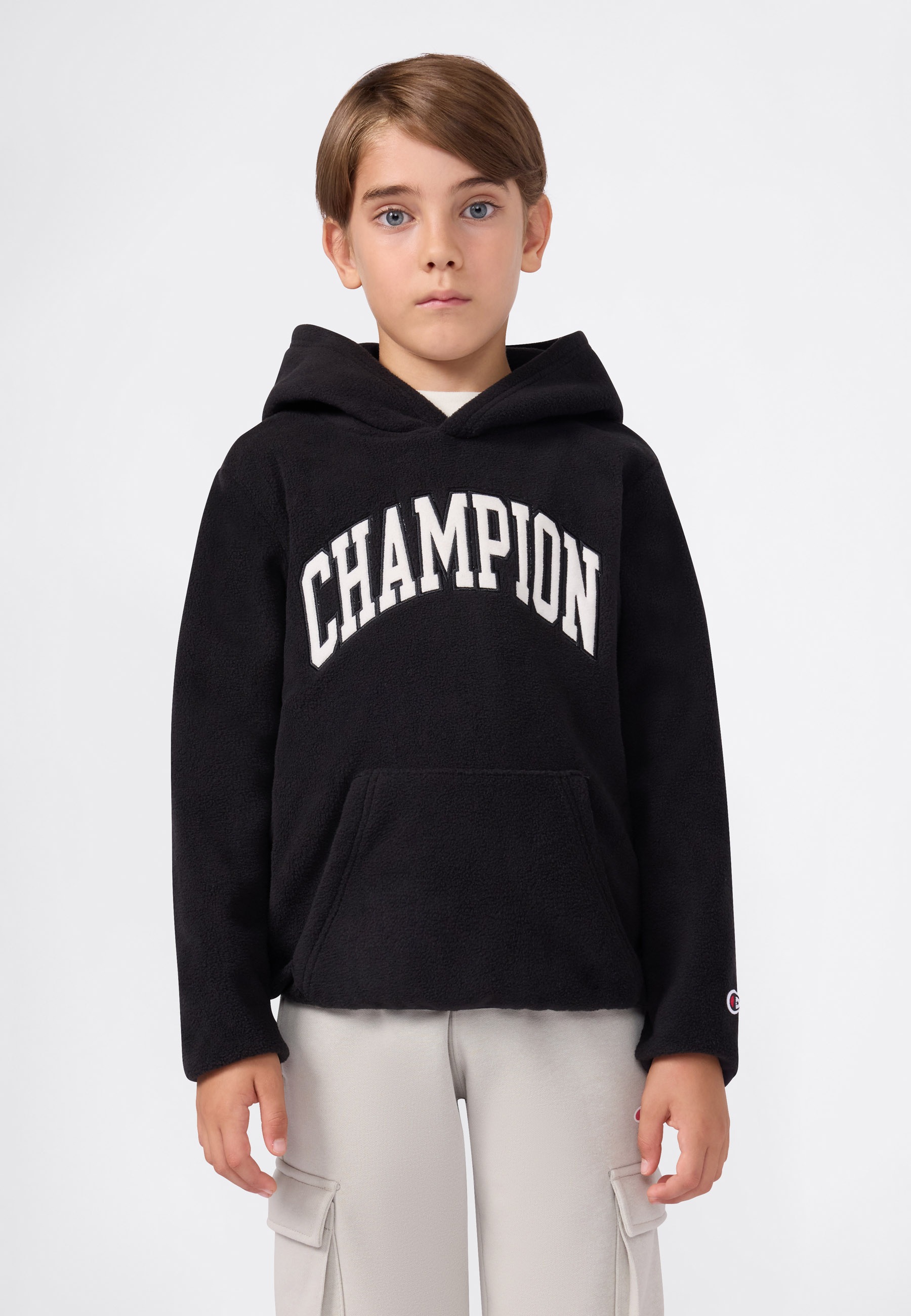 Image of Champion Strickfleece-Pullover "Polar Hoodie Large Logo"