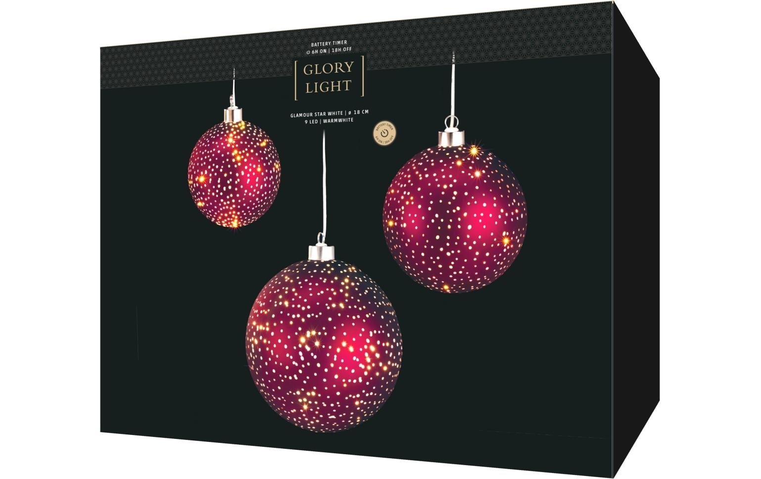 STT Dekohänger »Glamour Ball Set bordeaux«