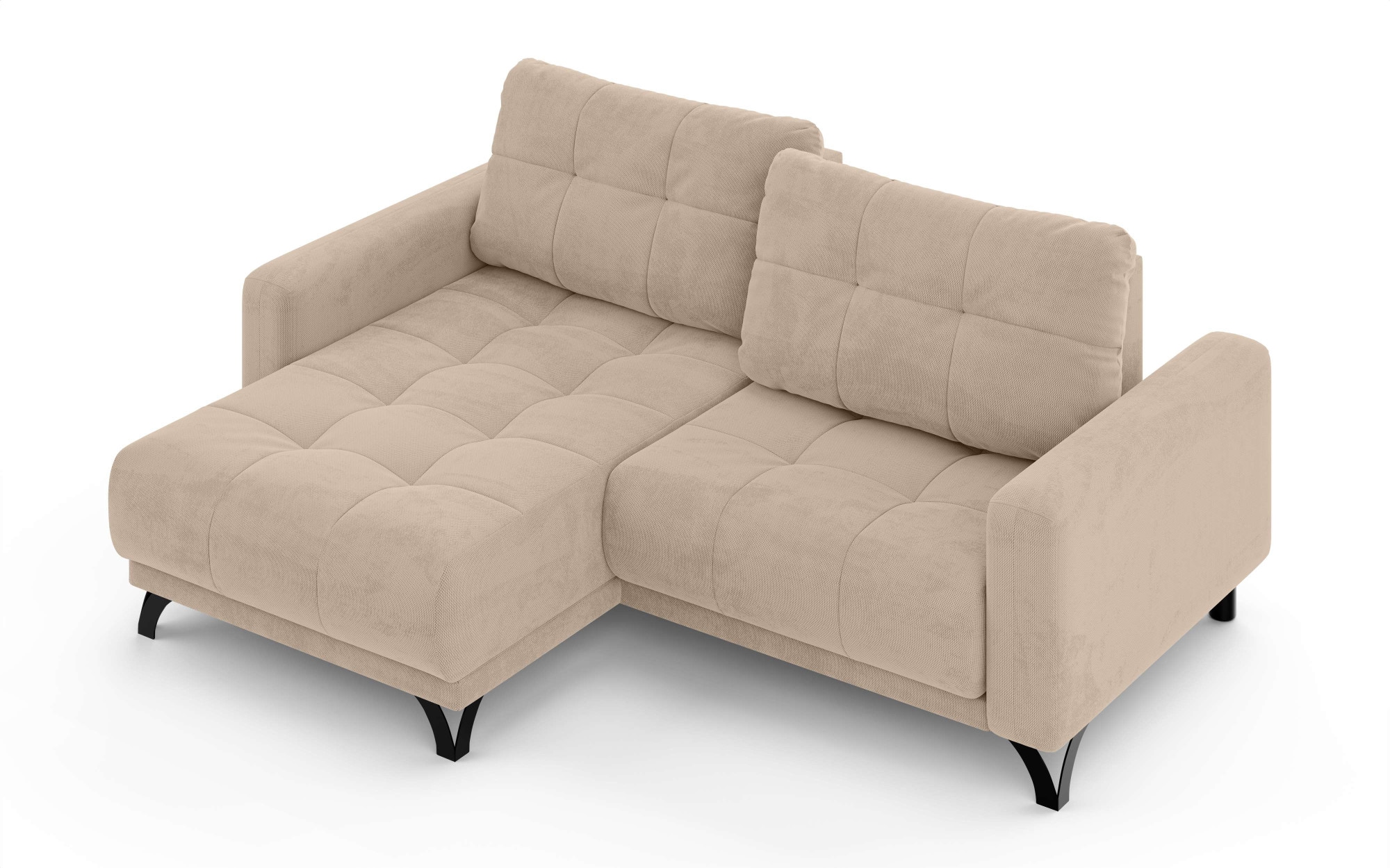 INOSIGN Ecksofa »FAIRVIEW mit verstellbaren Rückenlehne, Masse B/T/H: 234/174/93 cm«, L-Form mit Wellenunterfederung, Recamiere beidseitig montierbar