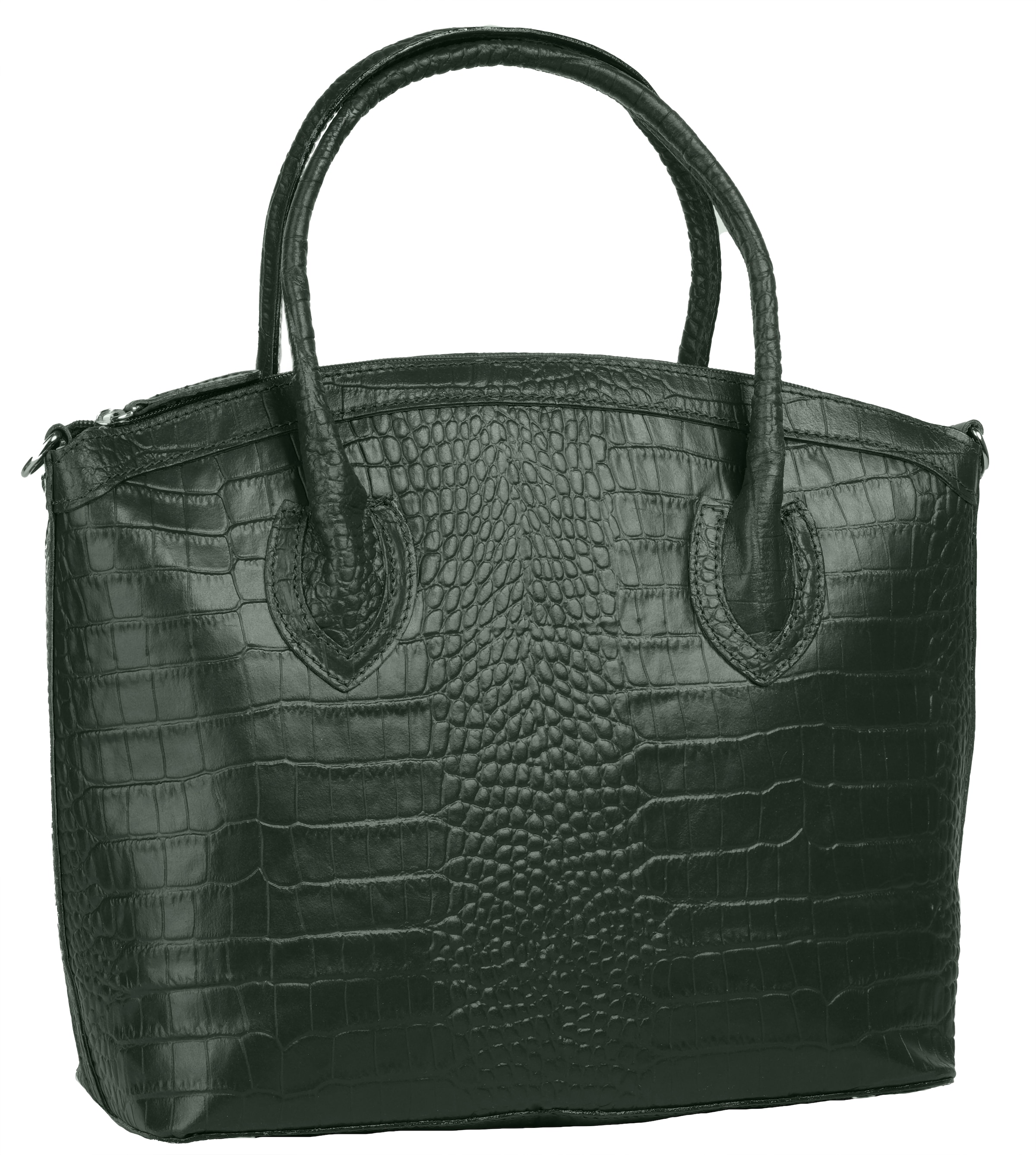 Cluty Henkeltasche, echt Leder, Made in Italy