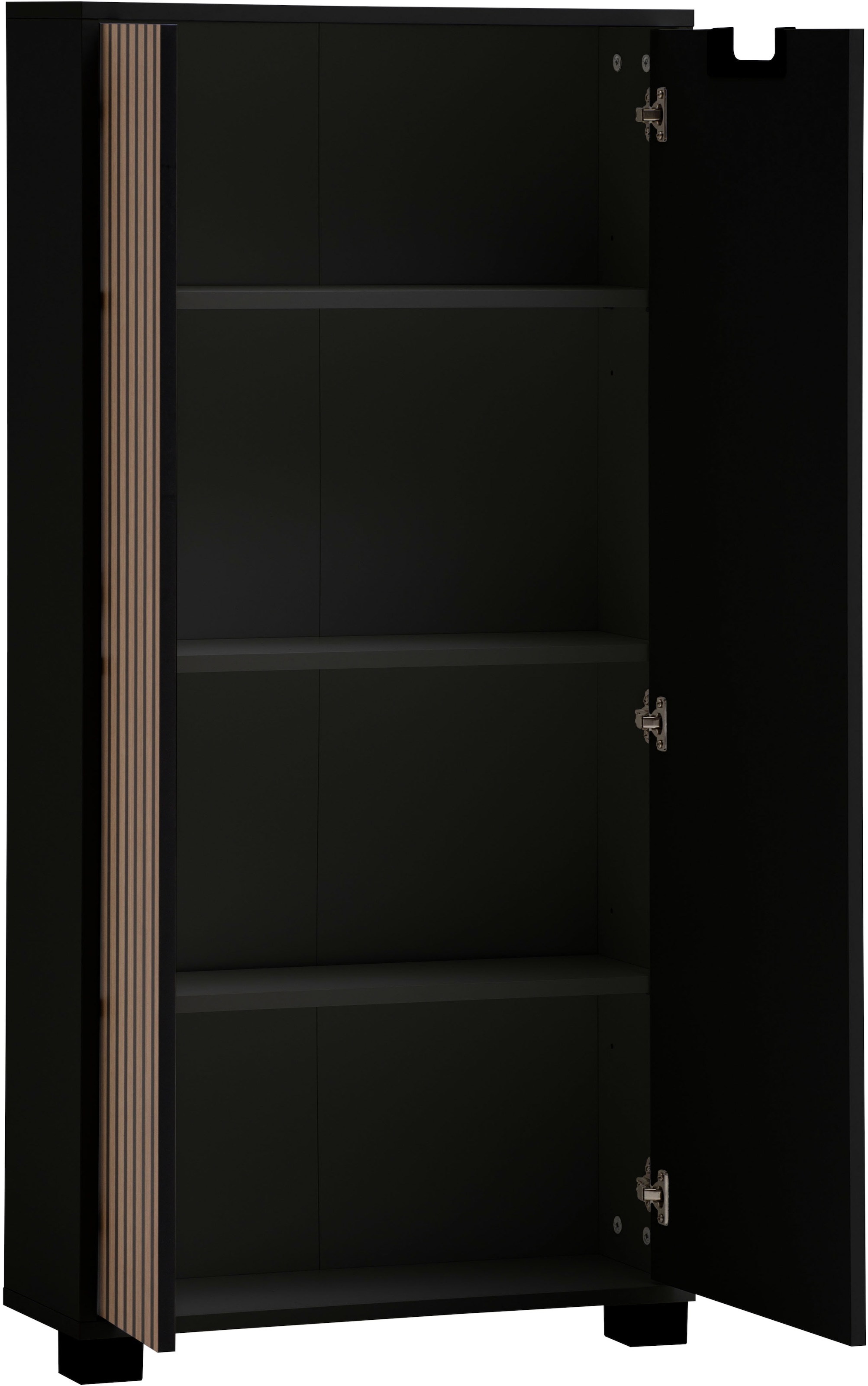 Schildmeyer Unterschrank »Ryker Unterschrank, Breite 59 cm«, (1 St.), Tür links in Akustik-Optik - Breite: 19,5 cm, rechts: 36,1 cm
