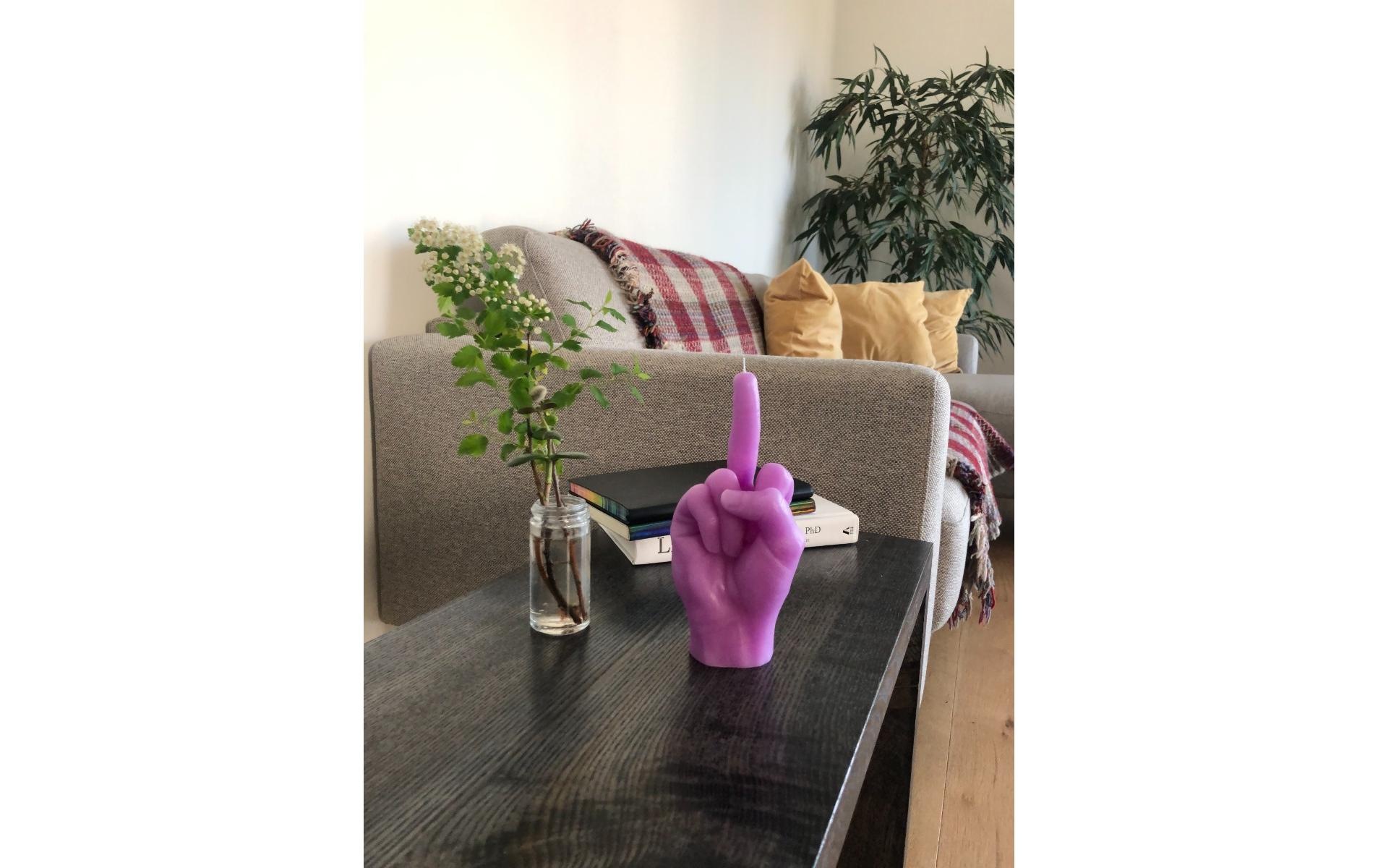 Formkerze »Mandatus Candle Hand F*ck you«