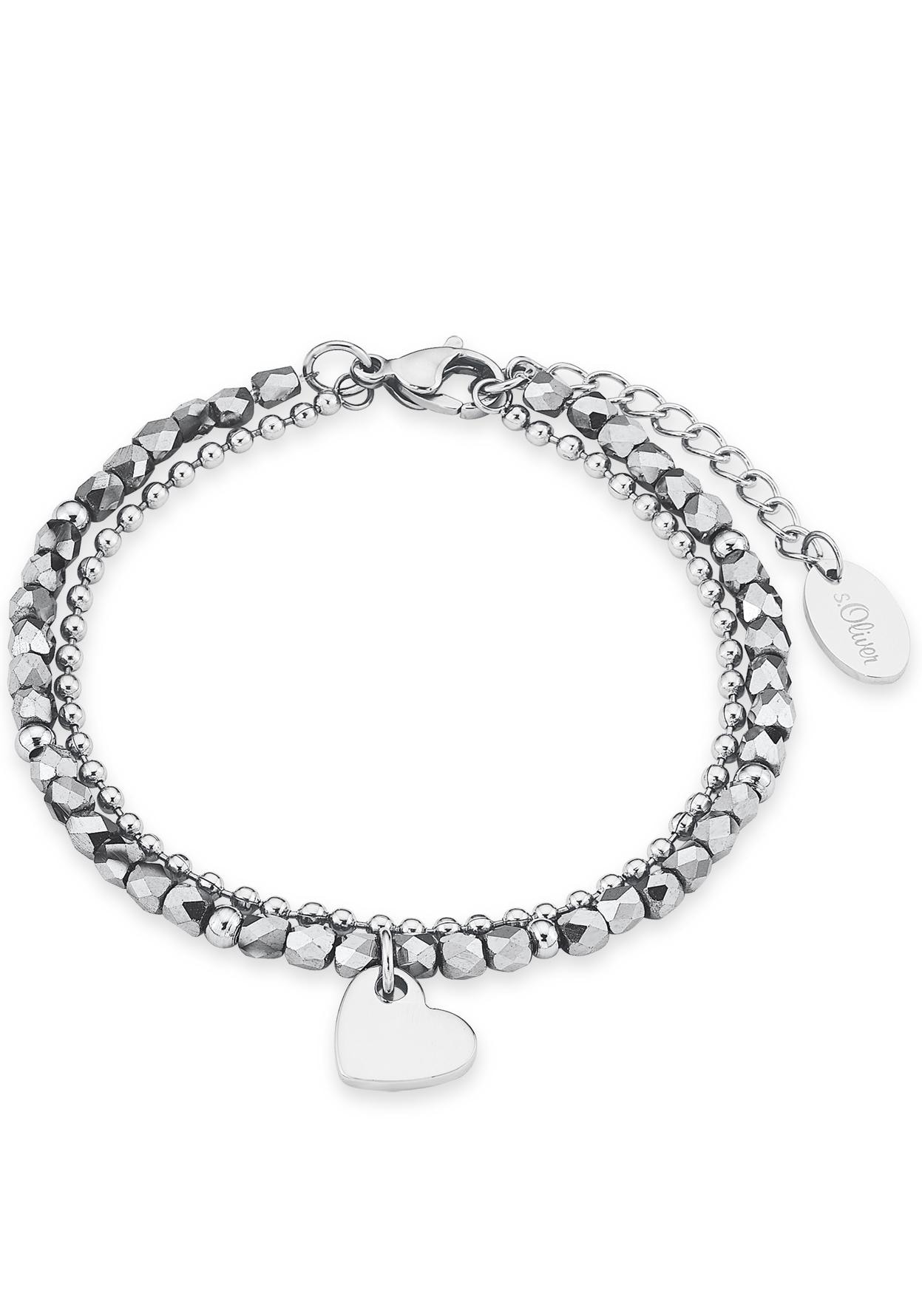 Armband »Herz, 2018344«, mit Glasstein