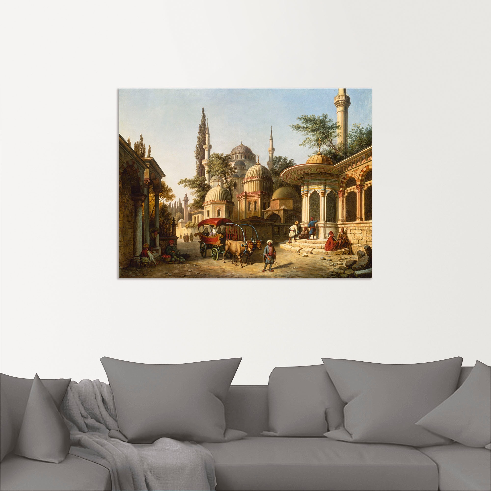Artland Wandbild »Ansicht einer Moschee in Istanbul«, Gebäude, (1 St.), als Alubild, Outdoorbild, Leinwandbild, Poster in verschied. Grössen