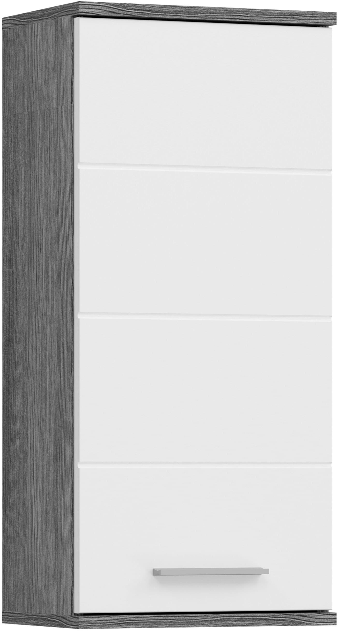 Image of welltime Hängeschrank "LUCCA, Breite 35cm, 1 Tür (TA wechselbar), 2 Einlegeböden" Badmöbel, Badschrank, Schrank, Wandschrank, Bad, Badezimmer