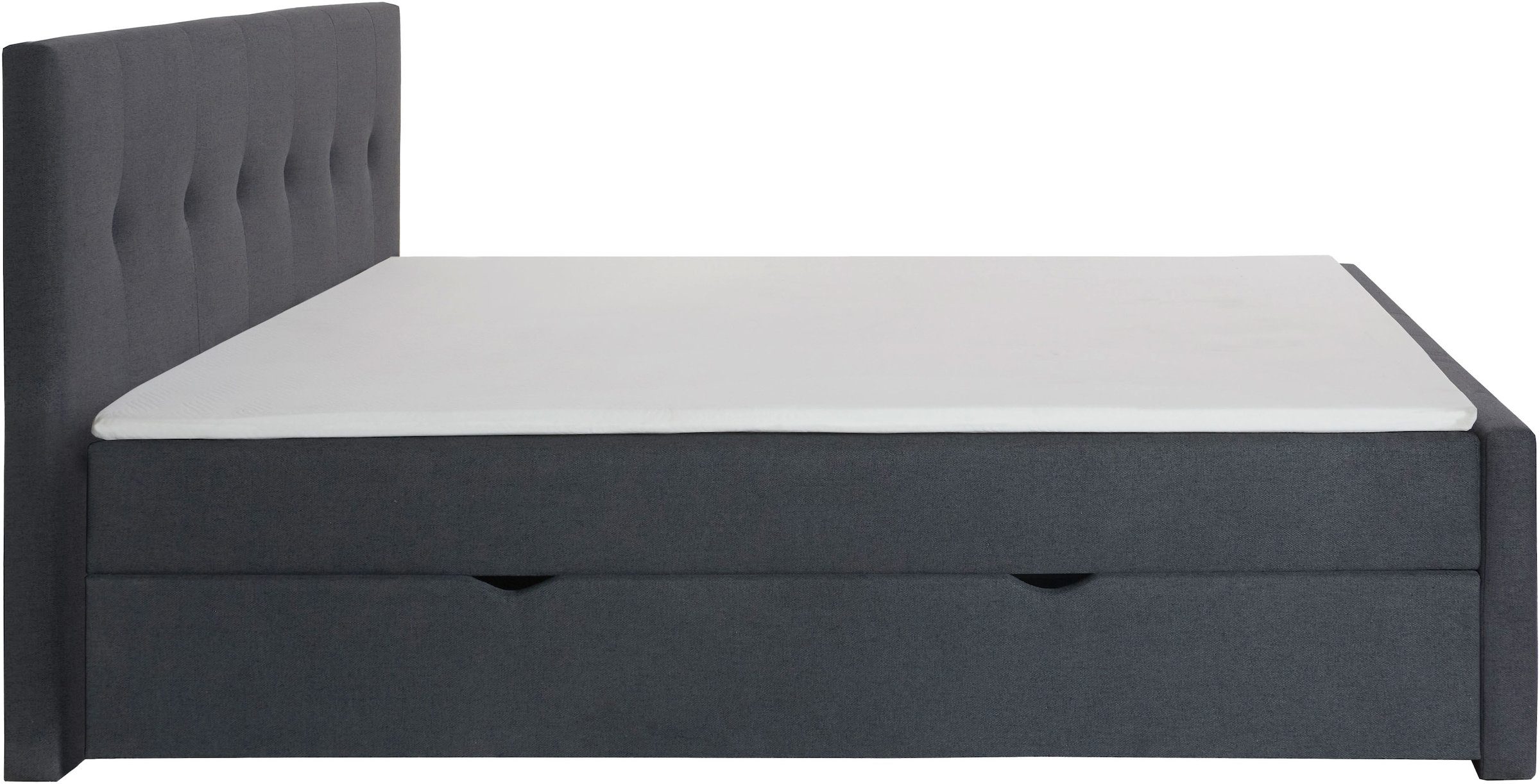 Home affaire Lit de boxe »Tessaja, inkl. Bettkasten, in der Breite 180x200cm erhältlich« Kopf- und Fussteil gesteppt, inkl. Anti-Slip-Topper