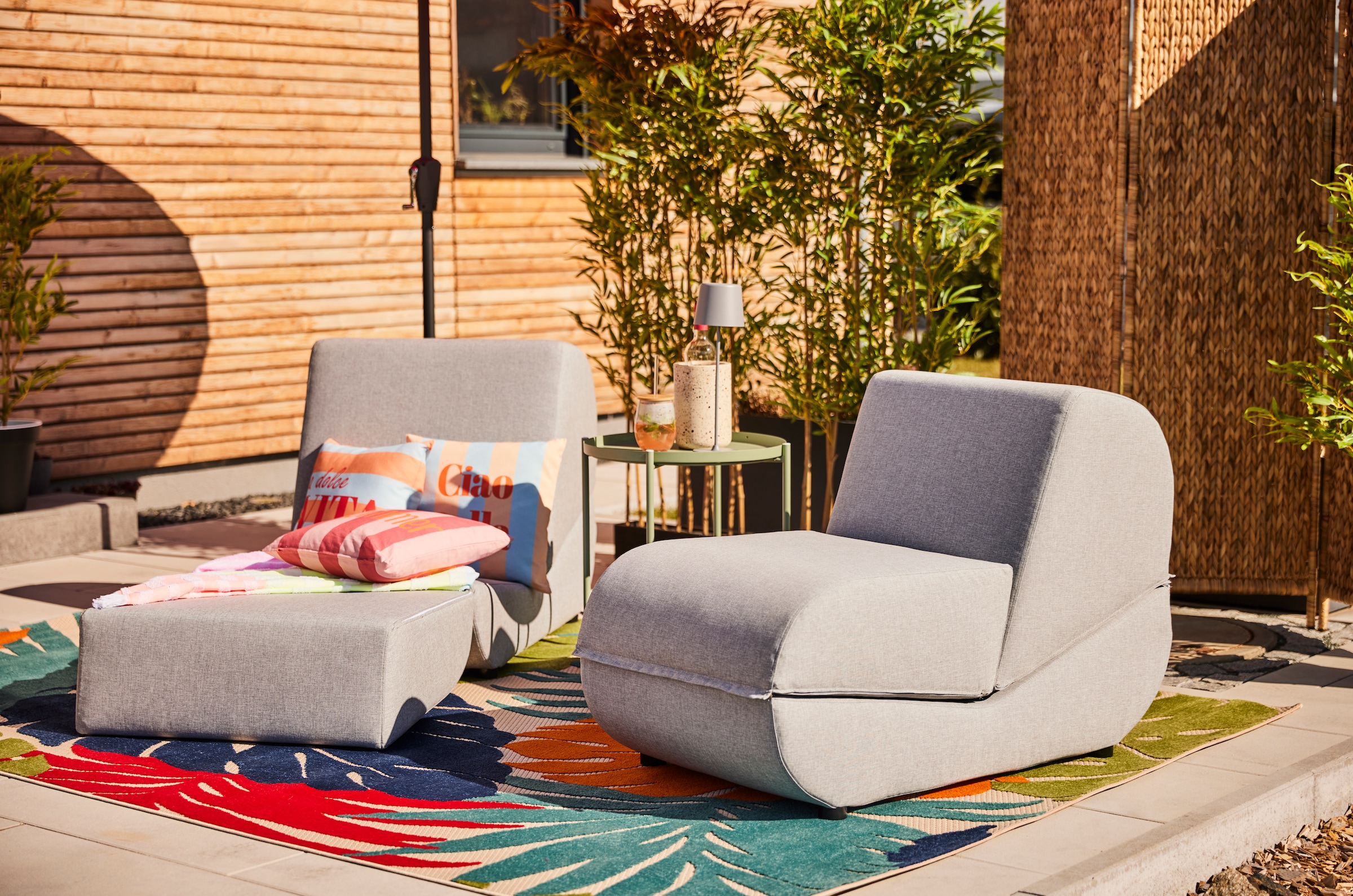 DOMO collection Loungesessel »VENDY Outdoor«, (1 St.), Zum Schlaf-und Relaxsessel wandelbar