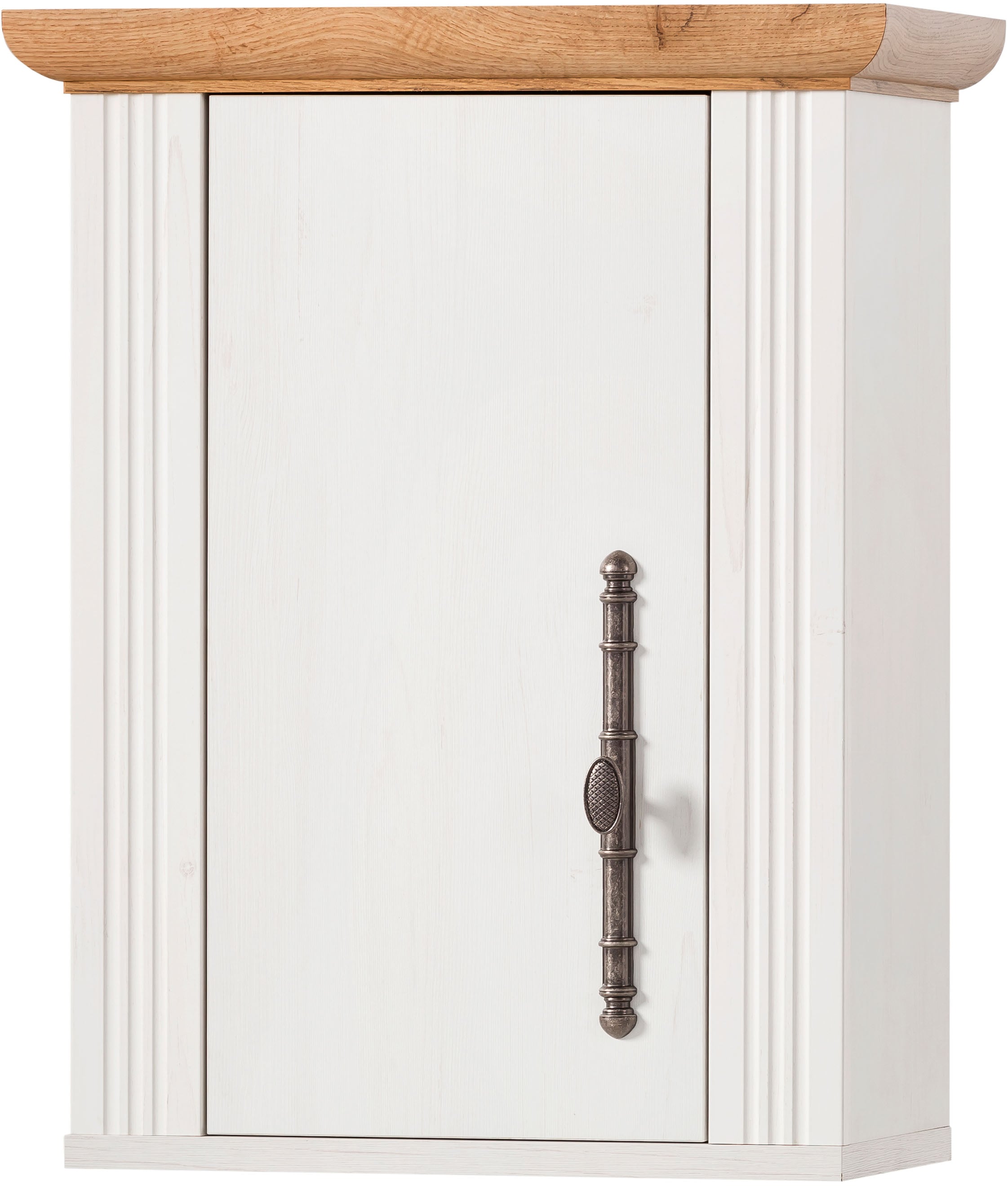 GOODproduct Küchenzeile »KS-Westminster, Pantryküche im Landhaus Stil, hochwertige Metallgriffe« Set,  Breite 194 cm, Kommode, Wandpaneel, Hängeschrank und Herdumbau