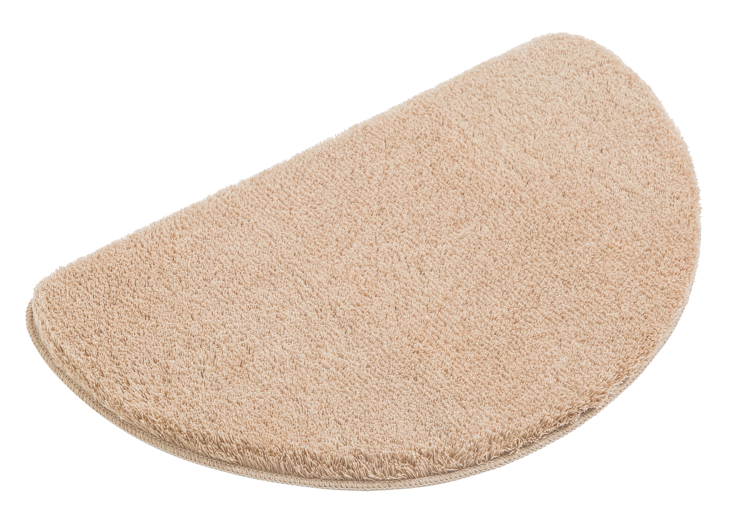 my home Badematte »Merida, Badvorleger, Badezimmer Teppich«, rutschhemmend beschichtet, fussbodenheizungsgeeignet-schnell trocknend-strapazierfähig, Badteppich, Uni Farben, rechteckig, rund & als 2-tlg. Set erhältlich