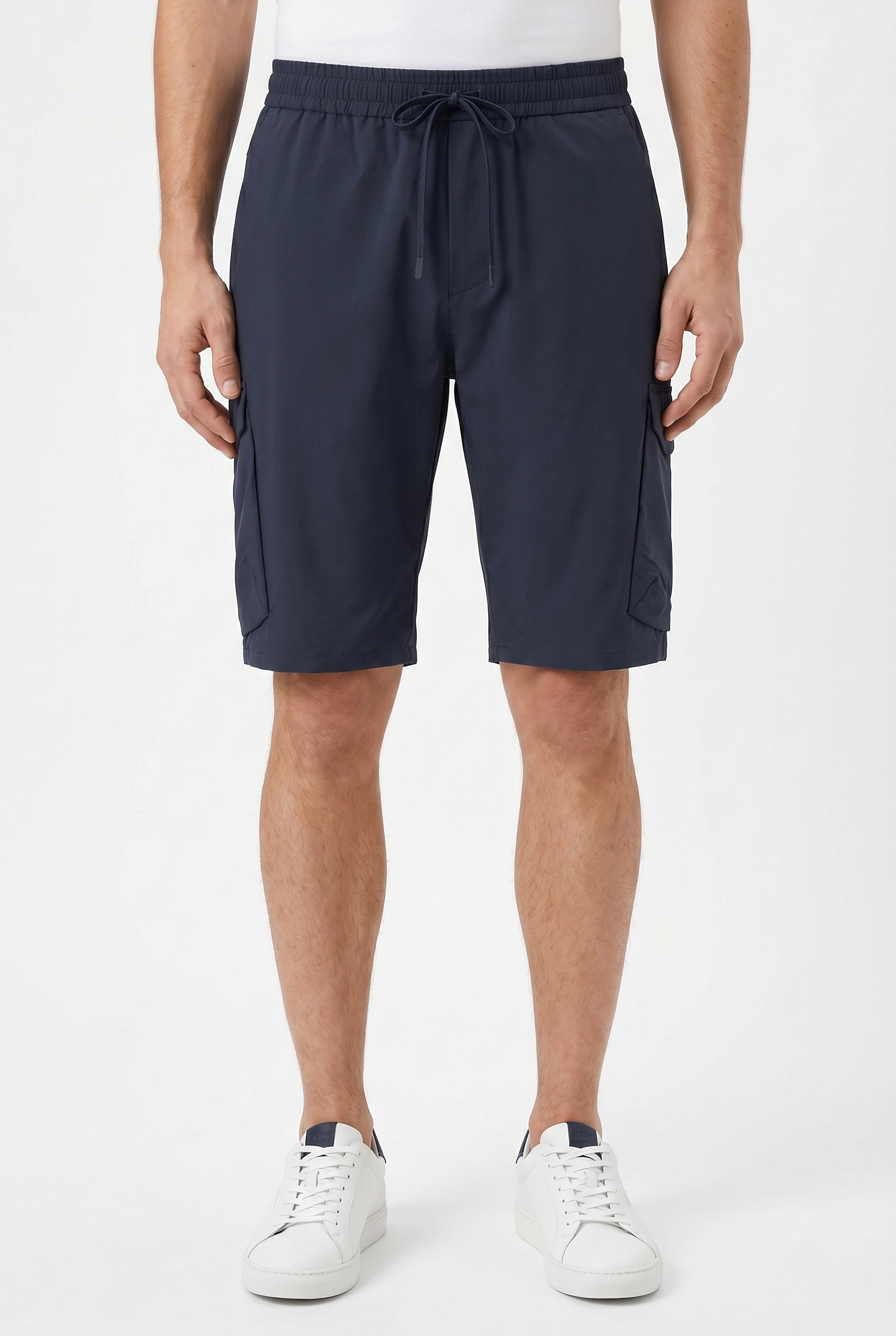 Image of BOSS GREEN Shorts "S Urbanex-Cargo" mit Cargotaschen Cargohose Stretchhose Businesshose Anzughose