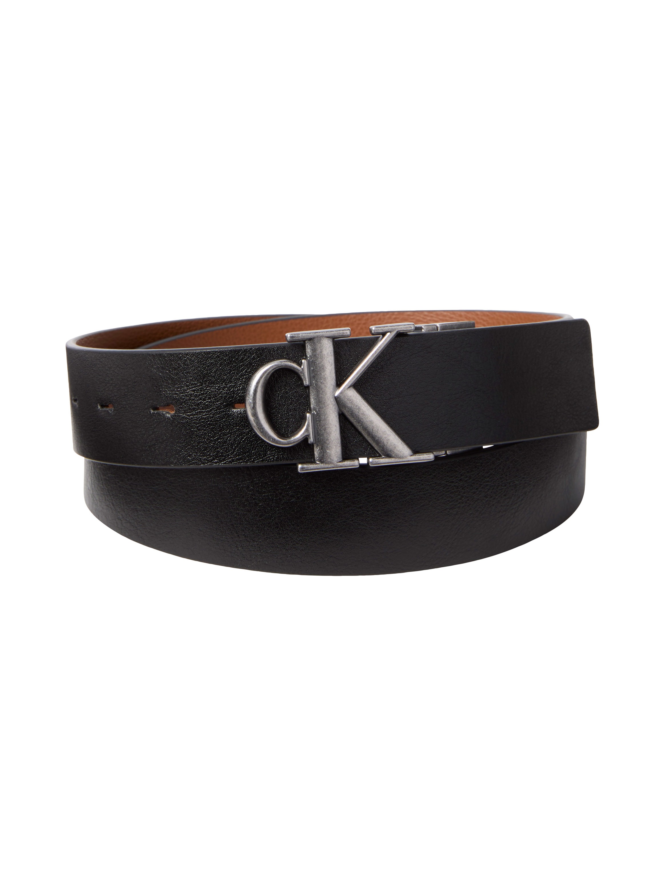 Image of Calvin Klein Ledergürtel "CK BUCKLE TUMBLED 35MM ADJ/REV" Umkehrbar