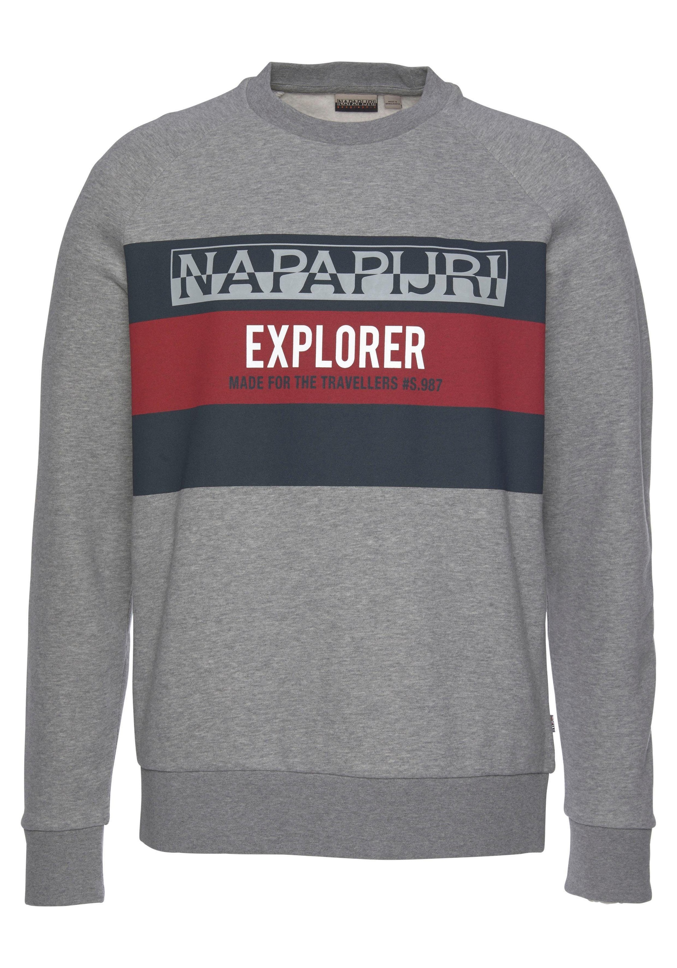 Image of Napapijri Sweatshirt, mit grossem Frontprint bei Ackermann Versand Schweiz