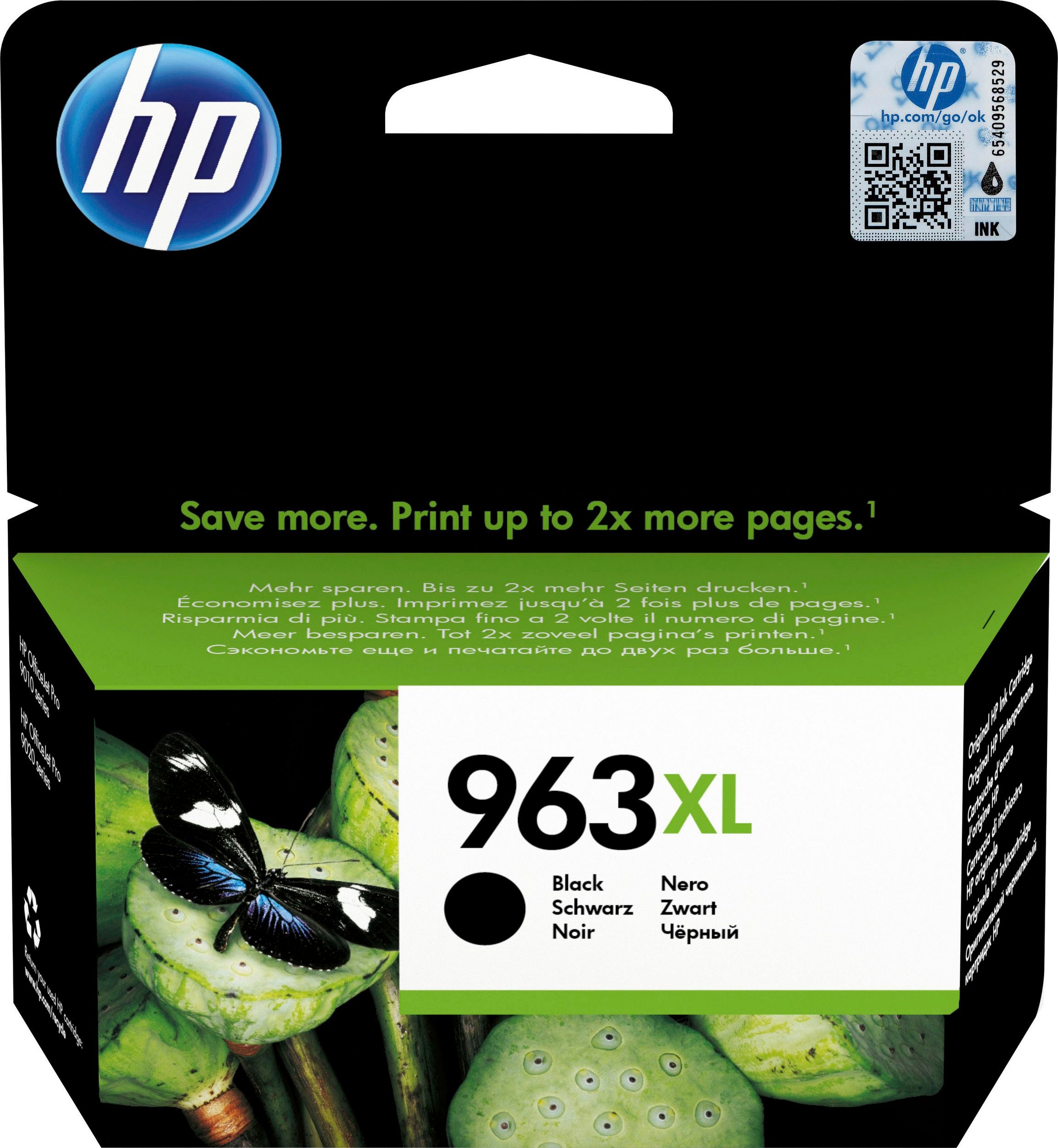 Image of HP Tintenpatrone "HP original Druckerpatrone 963XL Black" 3 Probemonate gratis* drucken