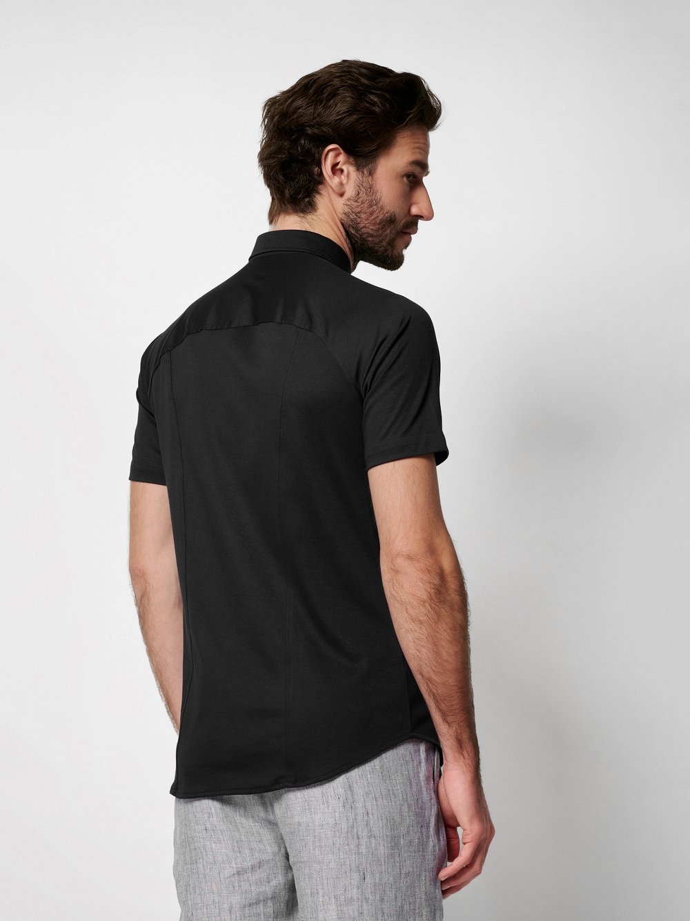 DESOTO Kurzarmhemd »Casual Modern Button Down halbarm«, Flexibler Stretch