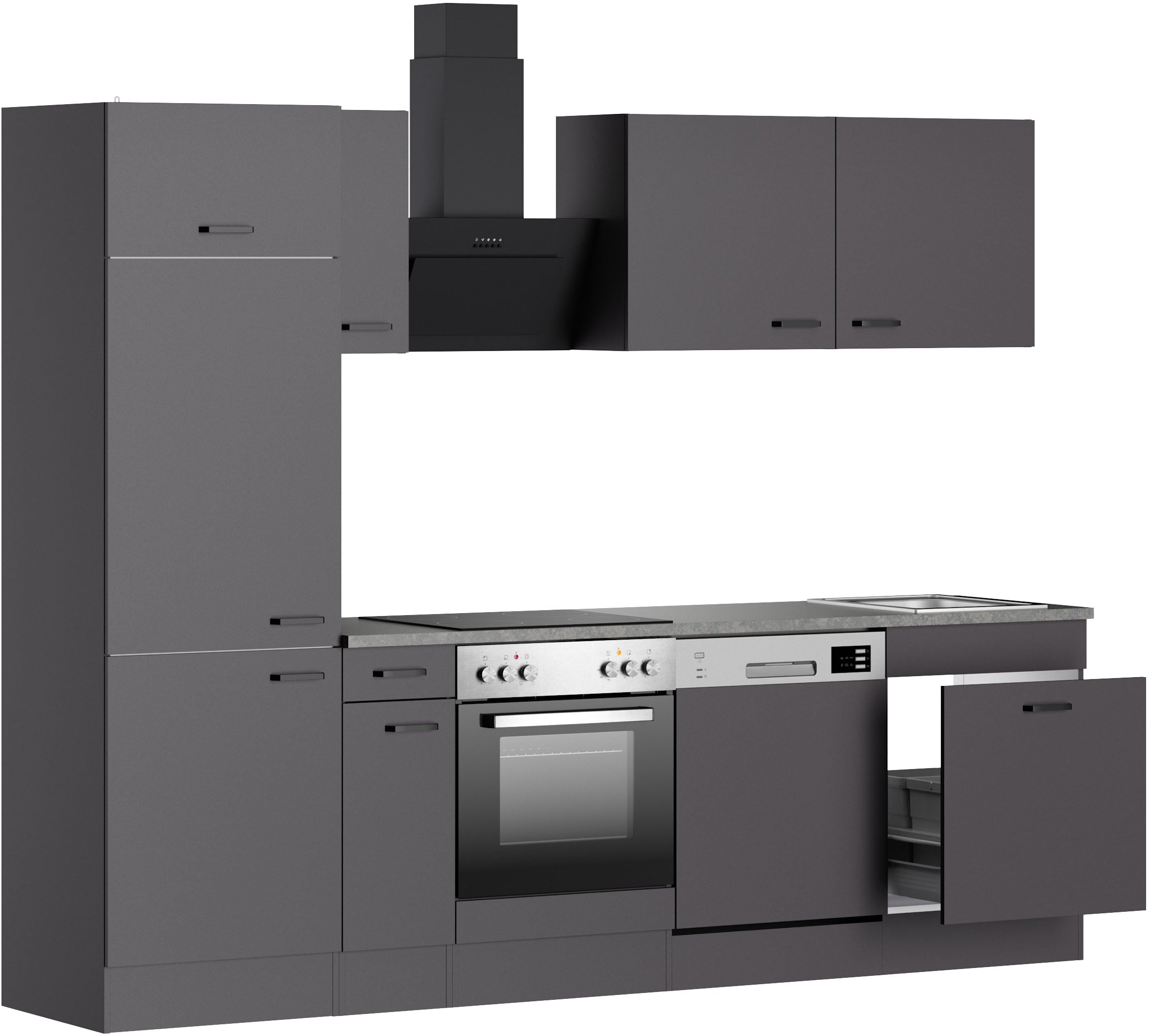 OPTIFIT Küchenzeile »OPTImulti« Breite 270 cm, wahlweise mit E-Geräten