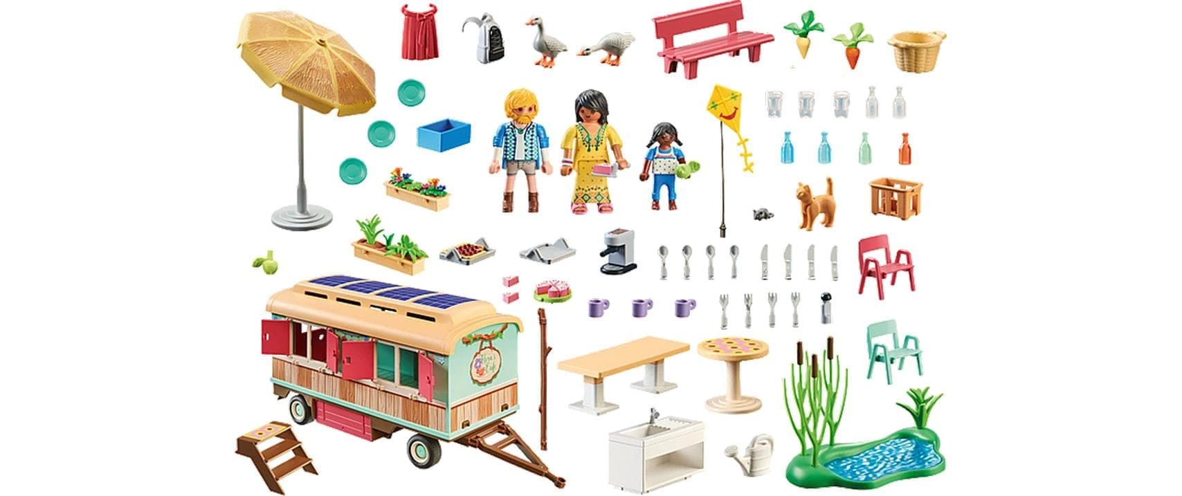 Playmobil® Spielbausteine »Country Gemütliches Bauwagencafé 71441«, (145 St.)