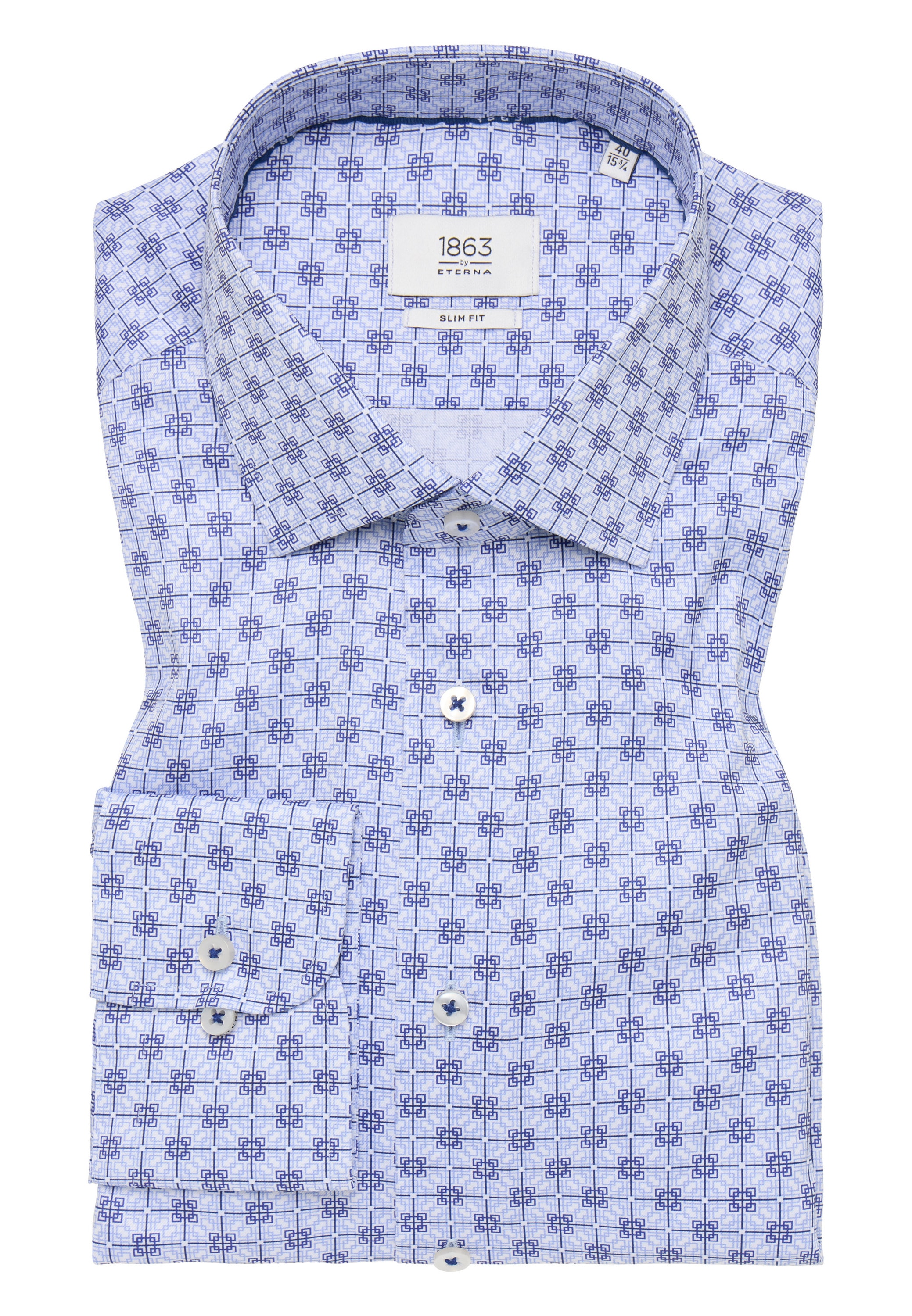 Eterna Langarmhemd »SLIM FIT«, NON IRON (bügelfrei)