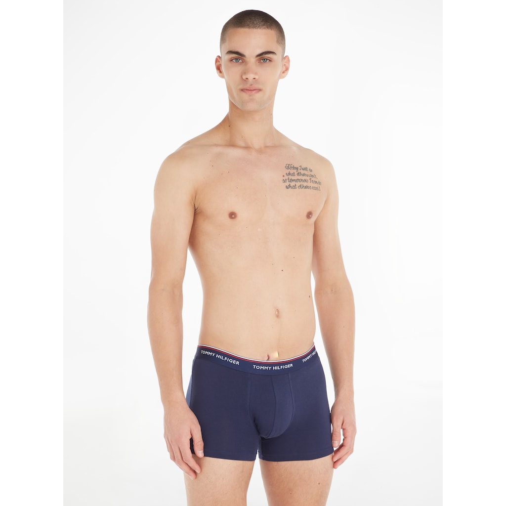 Tommy Hilfiger Underwear Boxer, (3 St.), mit Streifen und Logo-Schriftzug im Webbund