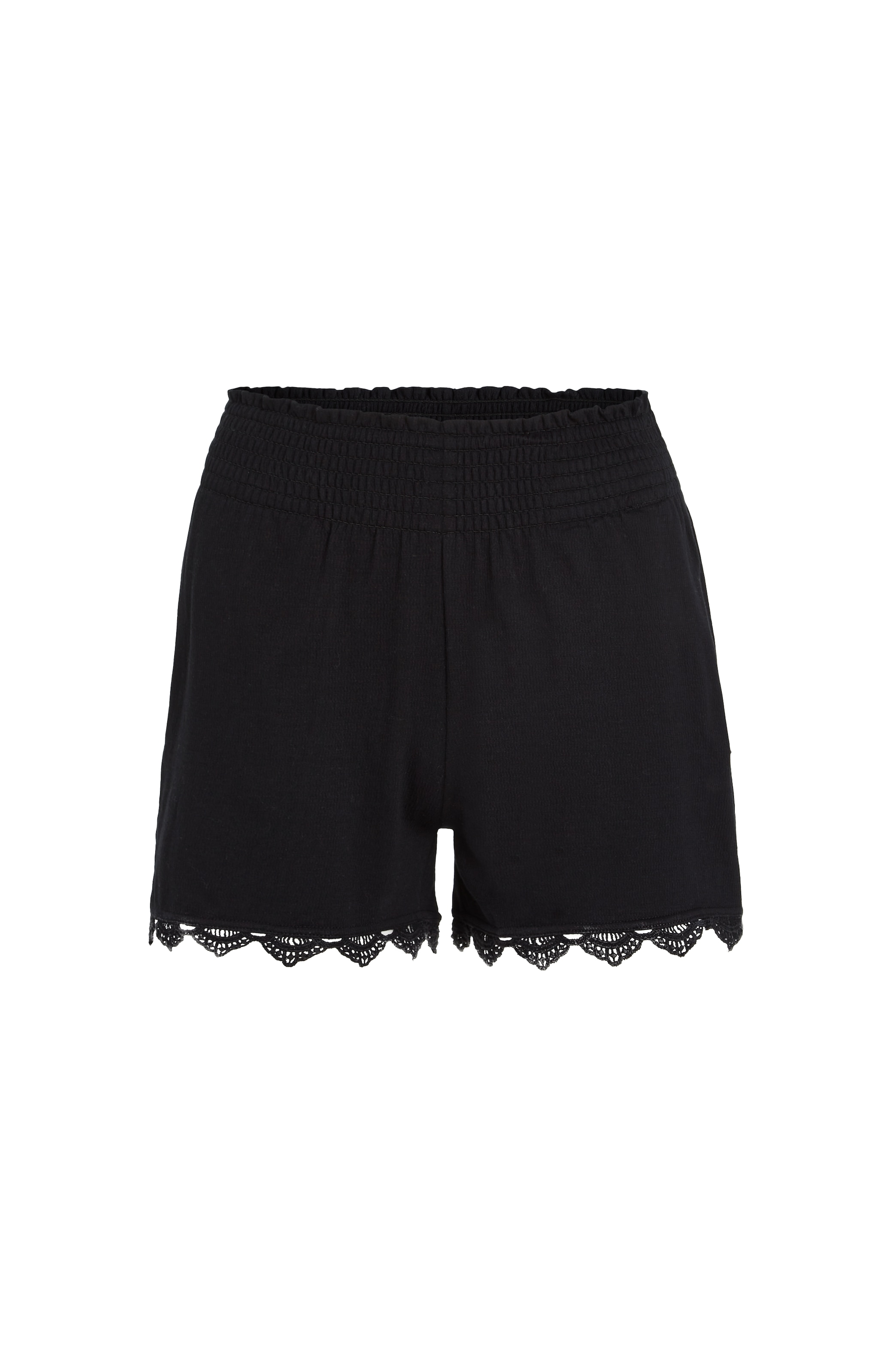 O'Neill Sweatshorts »ESSENTIALS AVA SMOCKED SHORTS«, mit Häkeldetails