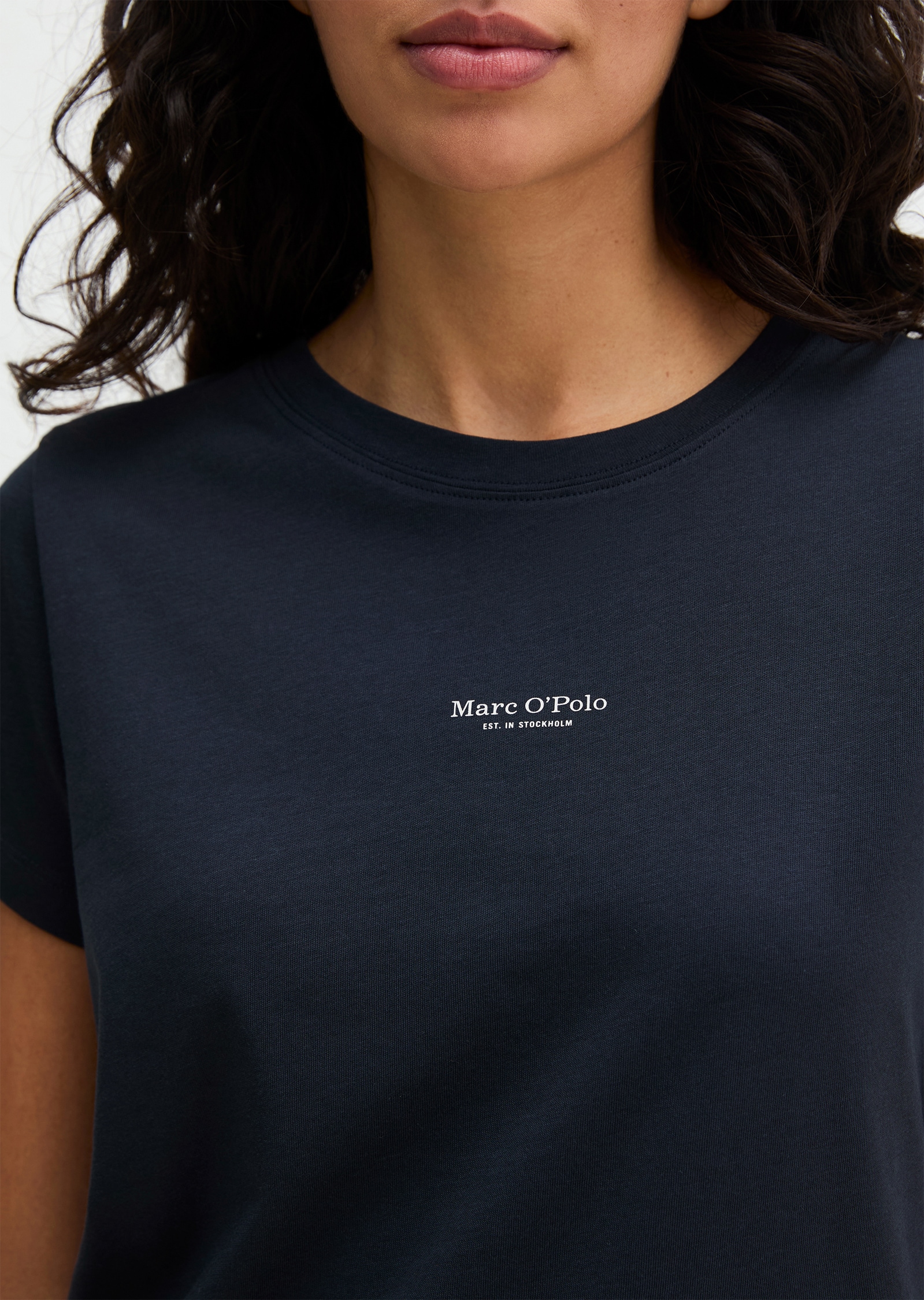 Marc O'Polo Pyjamaoberteil »Mix N Match Cotton Top SS« mit Rundhalsausschnitt und kurzem Arm