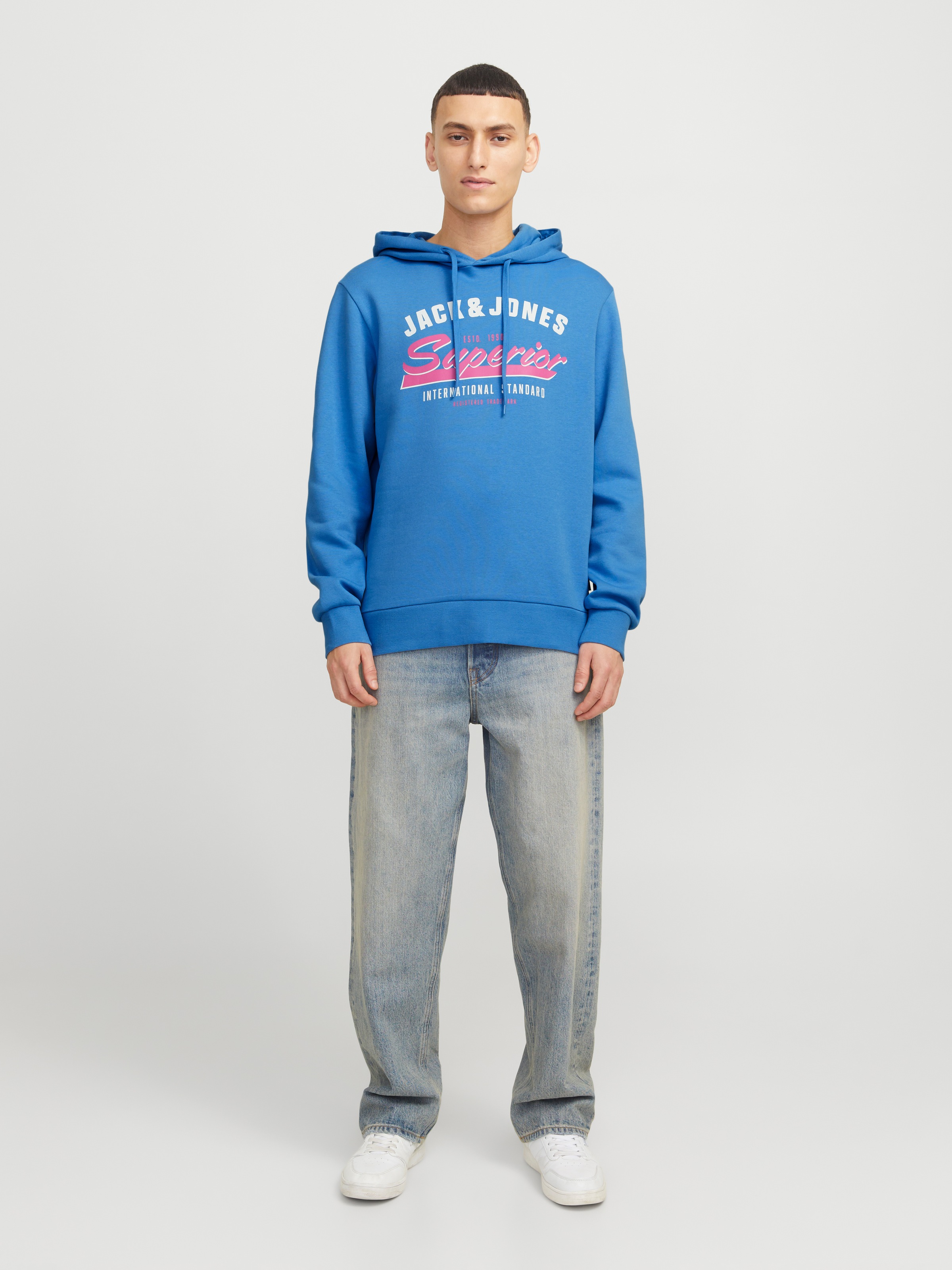 Jack & Jones Kapuzensweatshirt »JJELOGO SWEAT HOOD 2 COL 24/25 NOOS«, mit Logo Print