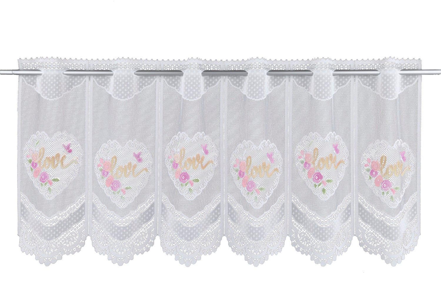 Image of WILLKOMMEN ZUHAUSE by ALBANI GROUP Schiebegardine »Love«, (1 St.), Scheibengardine handcoloriert bei Ackermann Versand Schweiz