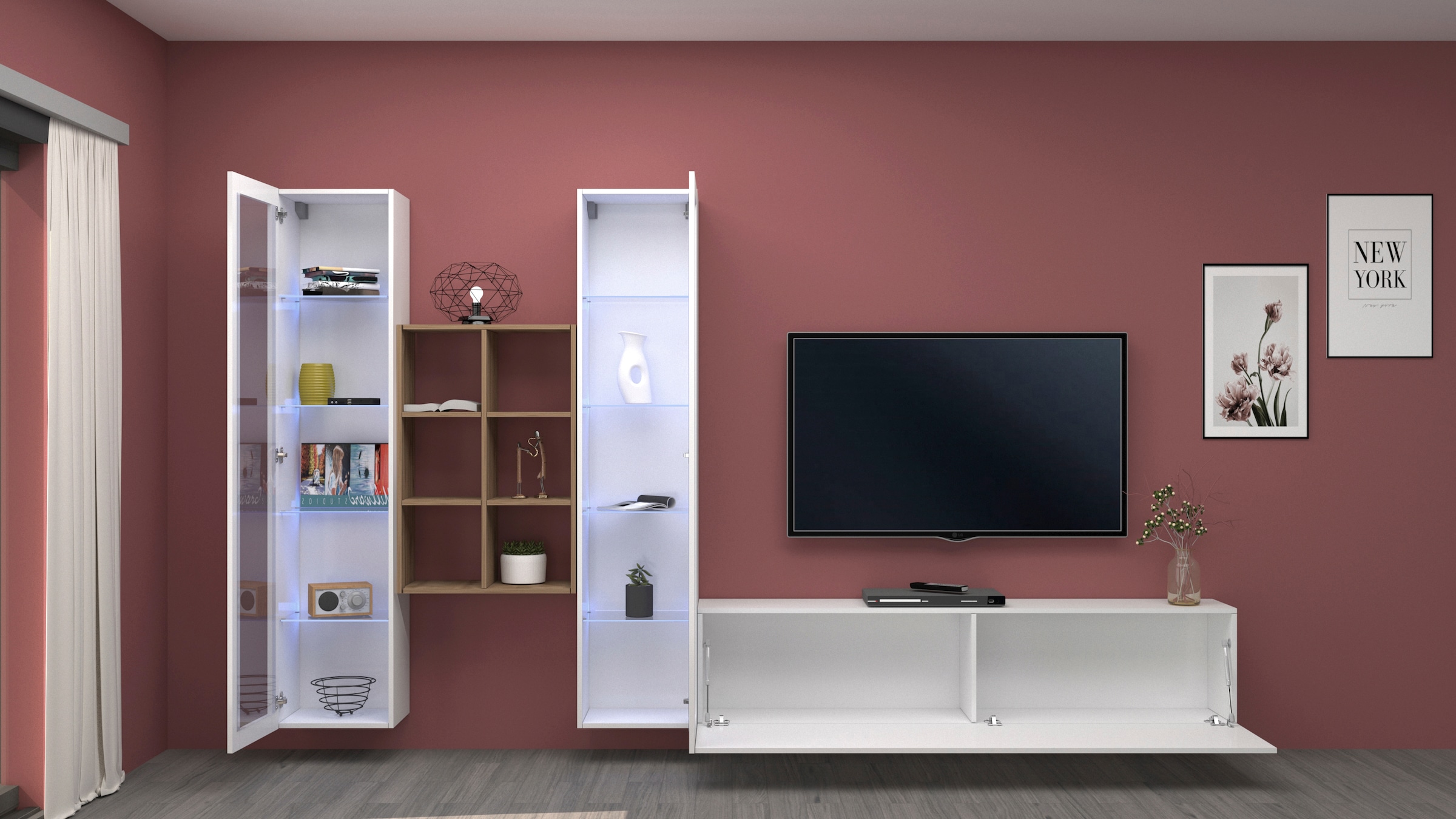 Home affaire Wohnwand »Maruska« 1 Stk. tlg.