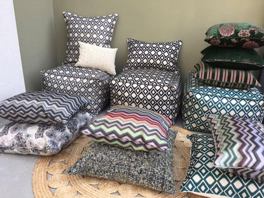 H.O.C.K. Coussin décoratif »Vigo« im Rautendesign, Kissenhülle mit Füllung, 1 Stück