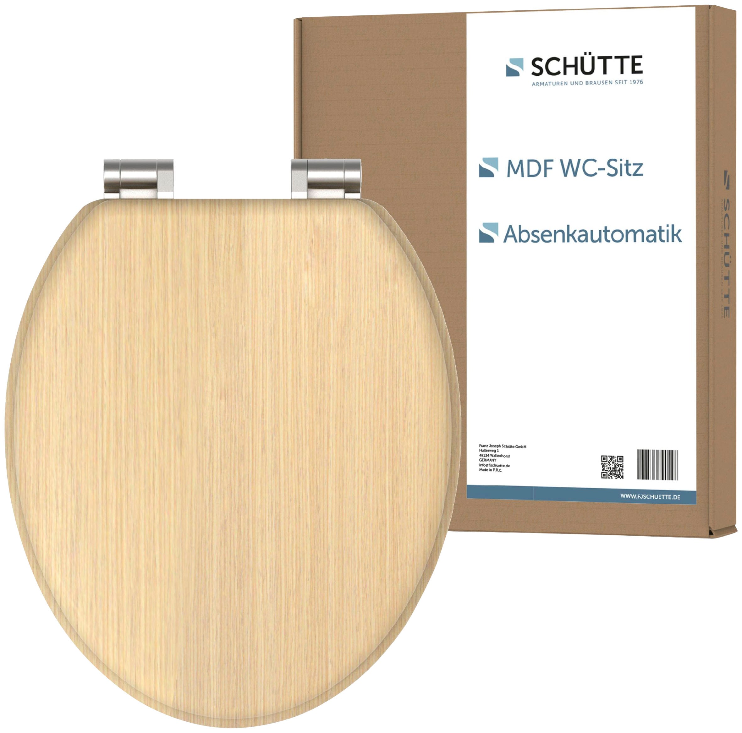 Image of Schütte WC-Sitz "NATURAL WOOD" Toilettendeckel, mit Absenkautomatik
