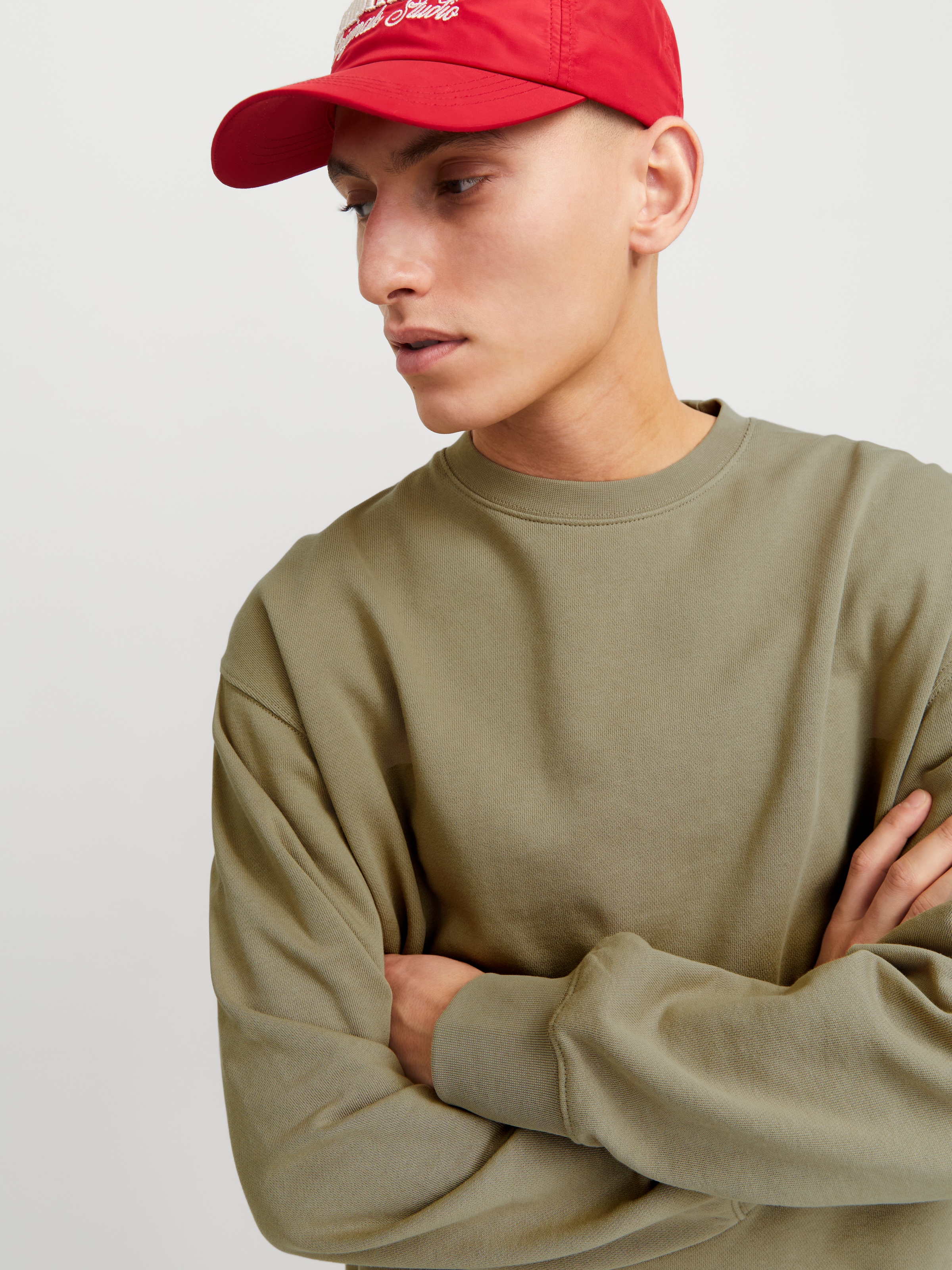 Jack & Jones Sweatshirt »JJECHARGE SWEAT CREW NECK NOOS«, mit Rippbündchen