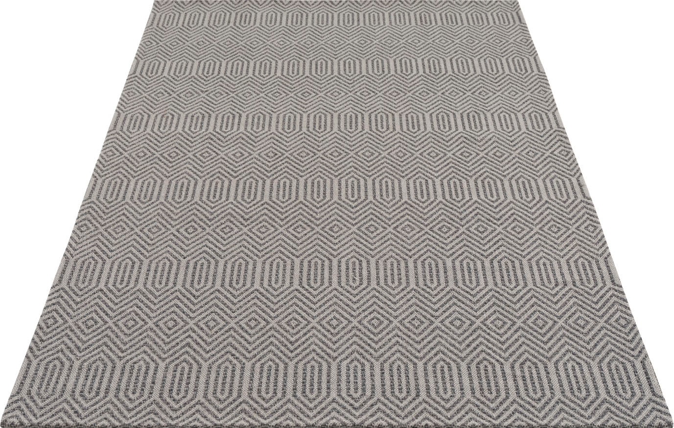 Carpet City Teppich »Cotton«, Flachgewebe, 100% Baumwolle, Rauten-Optik, rechteckig, Pflegeleicht günstig
