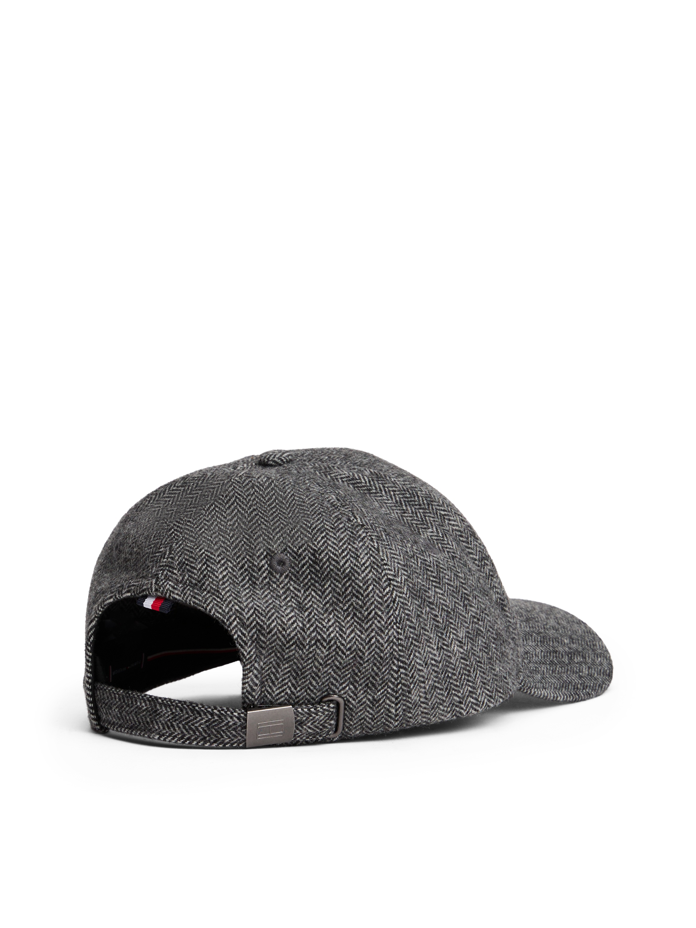 Tommy Hilfiger Baseball Cap »TH FLAG HERRINGBONE 6 PANEL CAP«, mit Klemmschnalle, aus Wollmischung
