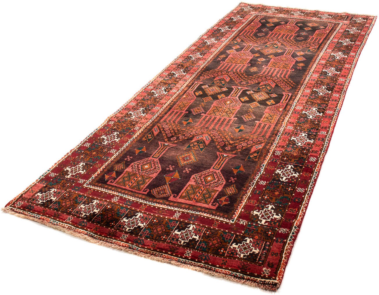 Image of morgenland Orientteppich »Perser - Nomadic - 294 x 118 cm - rot«, rechteckig, 10 mm Höhe, Wohnzimmer, Handgeknüpft, Einzelstück mit Zertifikat bei Ackermann Versand Schweiz