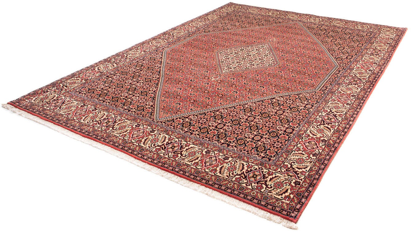 Image of morgenland Orientteppich »Perser - Bidjar - 293 x 205 cm - hellrot«, rechteckig, 15 mm Höhe, Wohnzimmer, Handgeknüpft, Einzelstück mit Zertifikat bei Ackermann Versand Schweiz