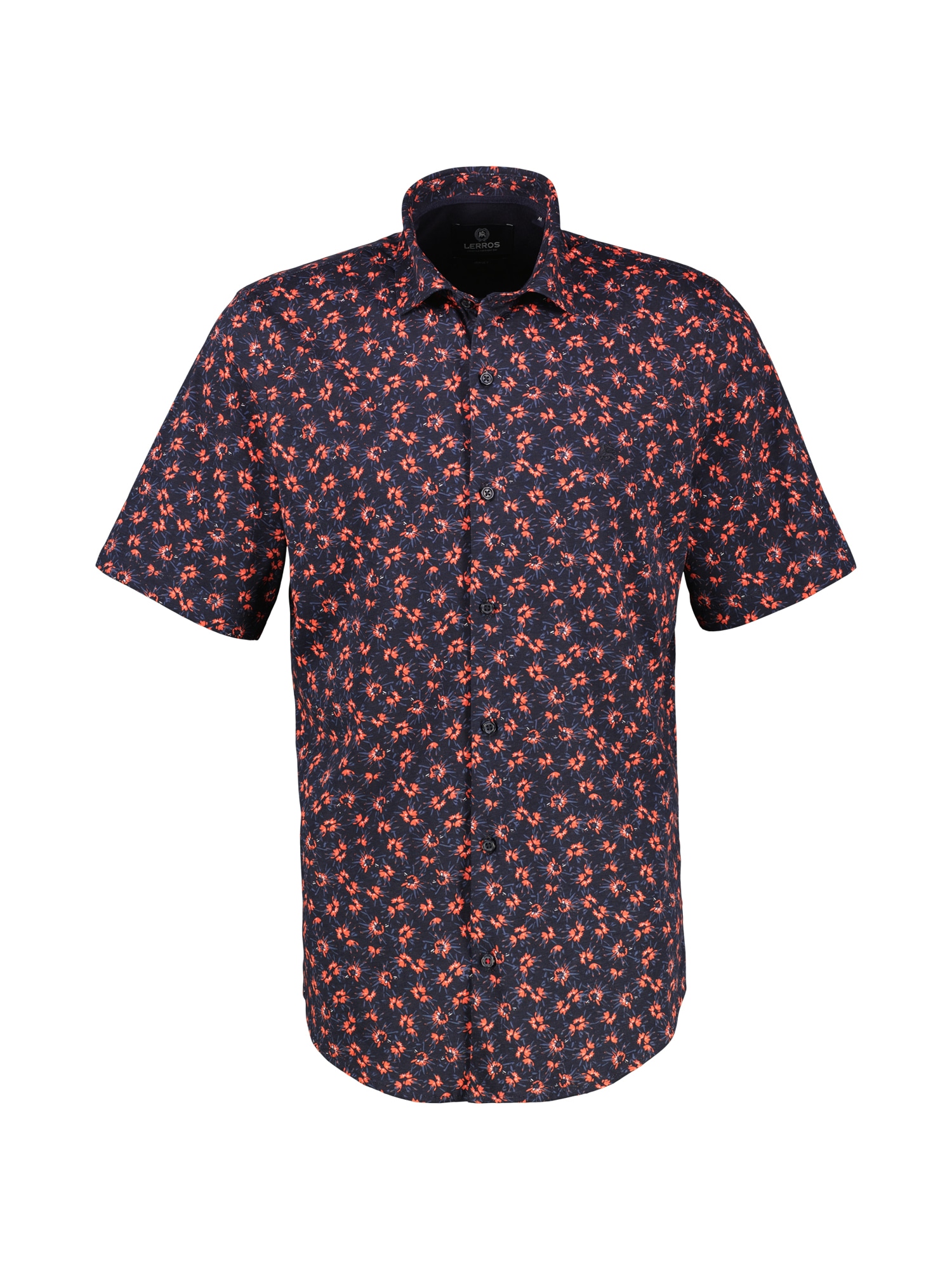 LERROS Chemise à manches courtes »Herren Jerseyhemd, floral gemustert«