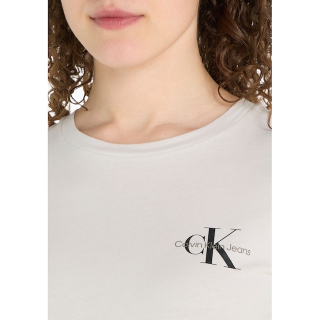 ♕ Calvin Klein Jeans Rundhalsshirt »2-PACK MONOLOGO SLIM TEE«, (Packung, 2  tlg., 2er-Pack), mit Calvin Klein Jeans Logoprint auf der Brust  versandkostenfrei auf