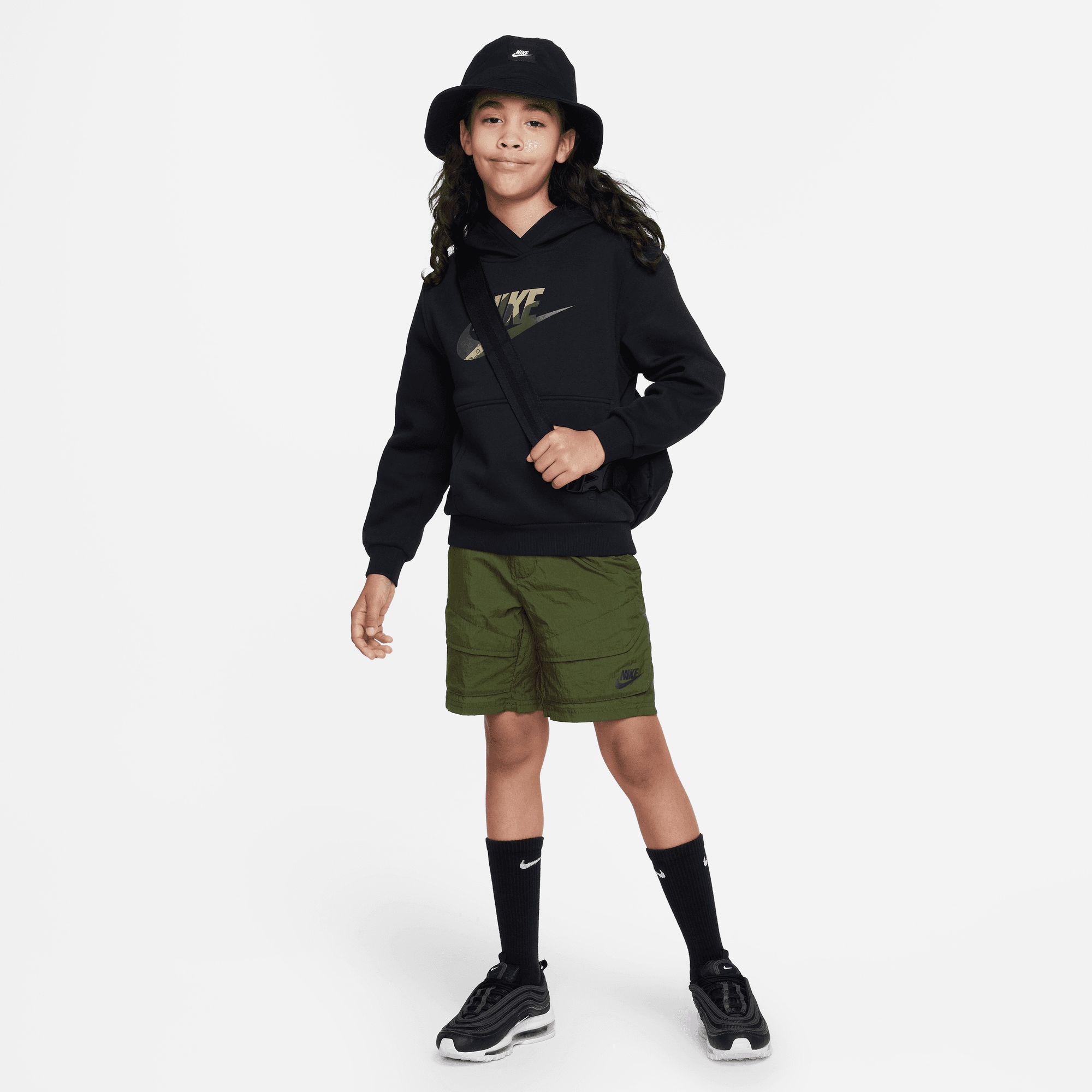 Nike Sportswear Kapuzensweatshirt »CLUB FLEECE BIG KIDS' GRAPHIC HOODIE«