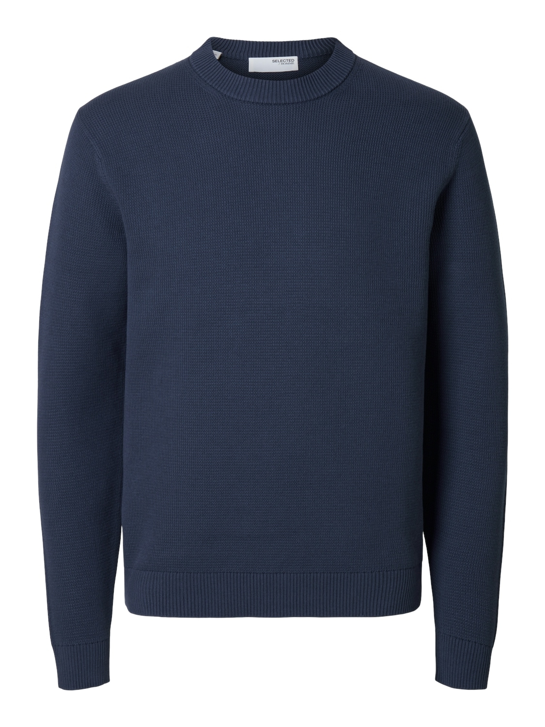 SELECTED HOMME Rundhalspullover »SLHDANE LS KNIT STRUCTURE CREW NECK NOOS«