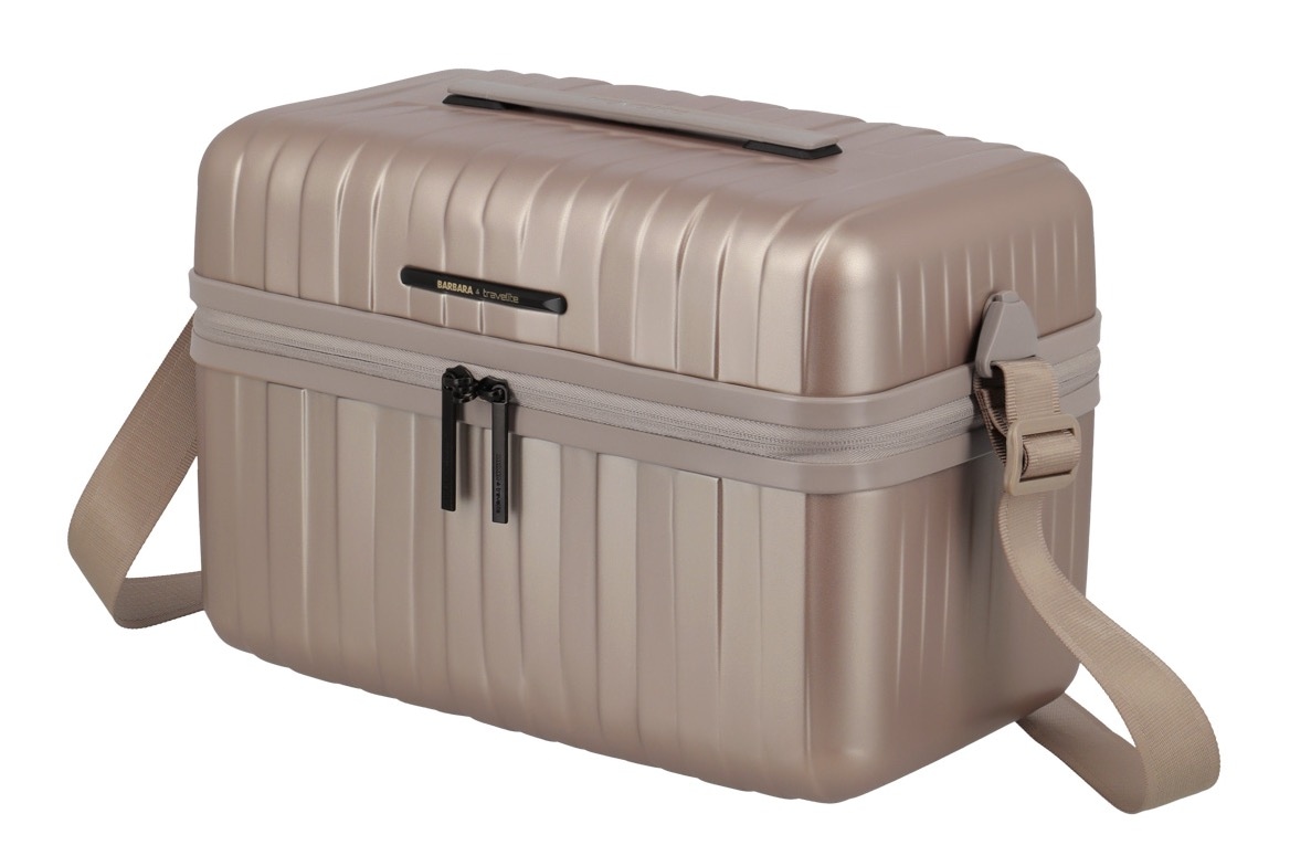 travelite Trousse de beauté »BARBARA NOVELTY Kosmetikkoffer« avec fente pour trolley et système de rangement flexible