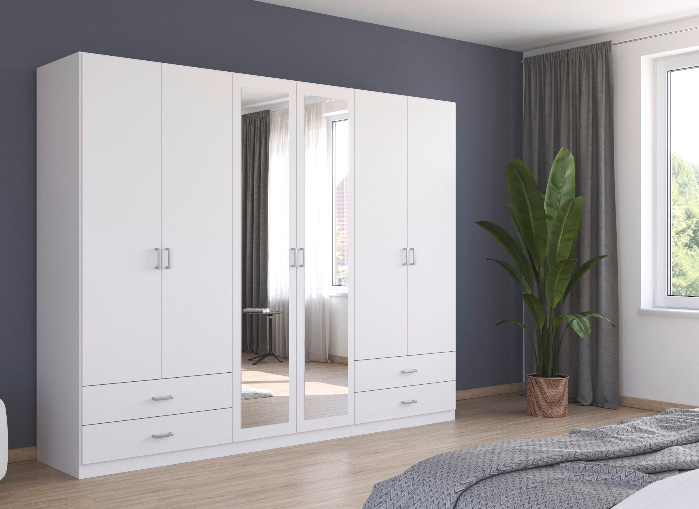 rauch Drehtürenschrank »Borbona«, Kleiderschrank Schrank Garderobe Wäscheschrank BORBONA in 2 Breiten