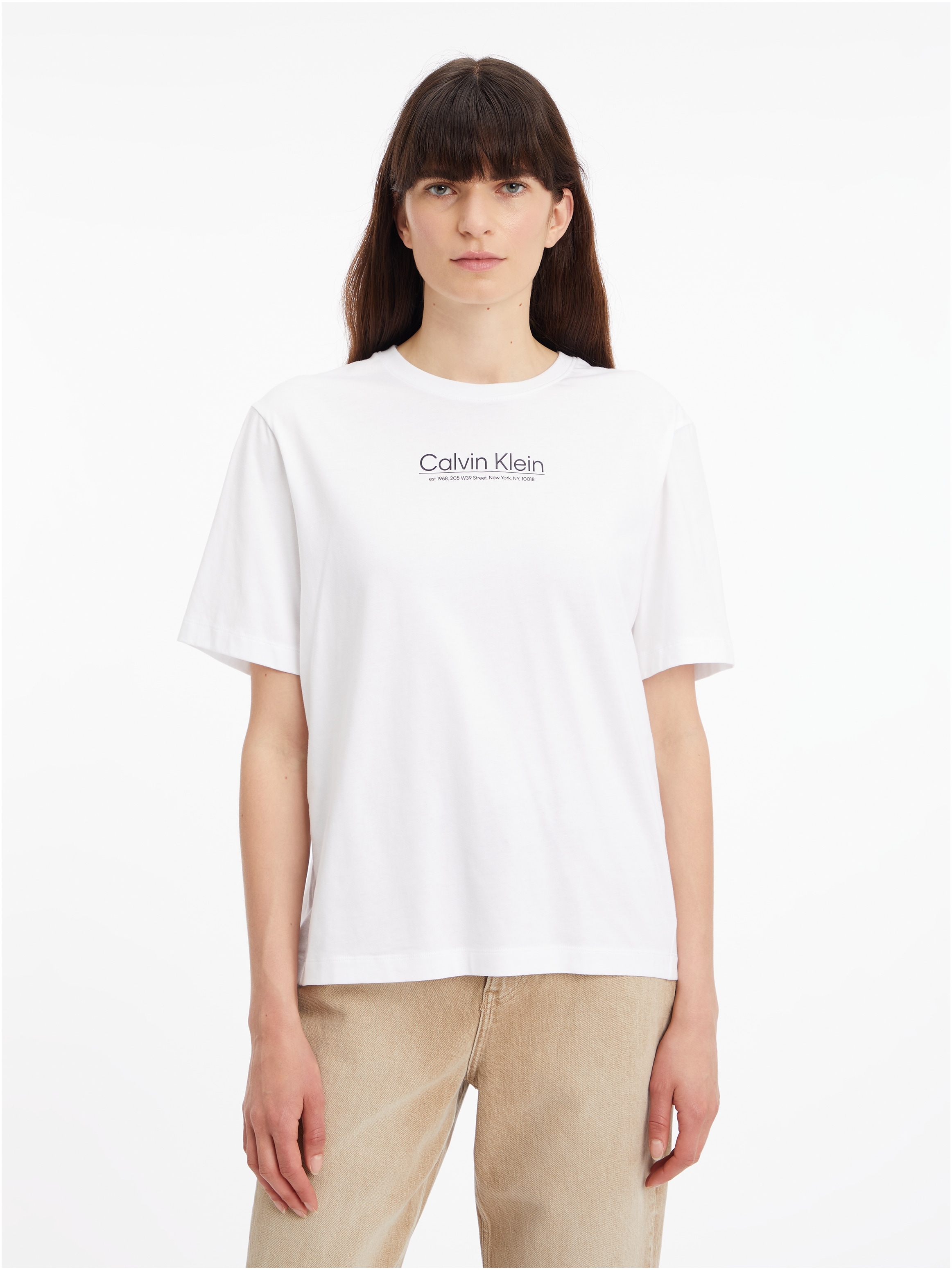 T-Shirt »COORDINATES LOGO GRAPHIC T-SHIRT«, mit Calvin Klein Logo-Schriftzug