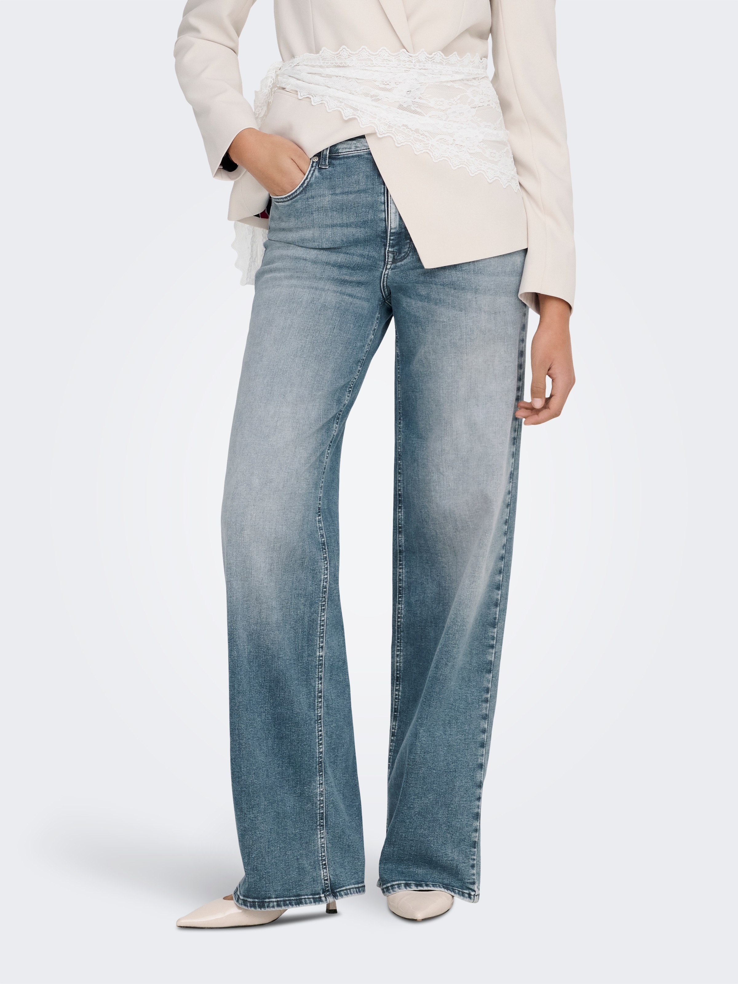 Image of ONLY Relax-fit-Jeans "ONLMADISON BLUSH HW WIDE DNM REA570 NOOS"