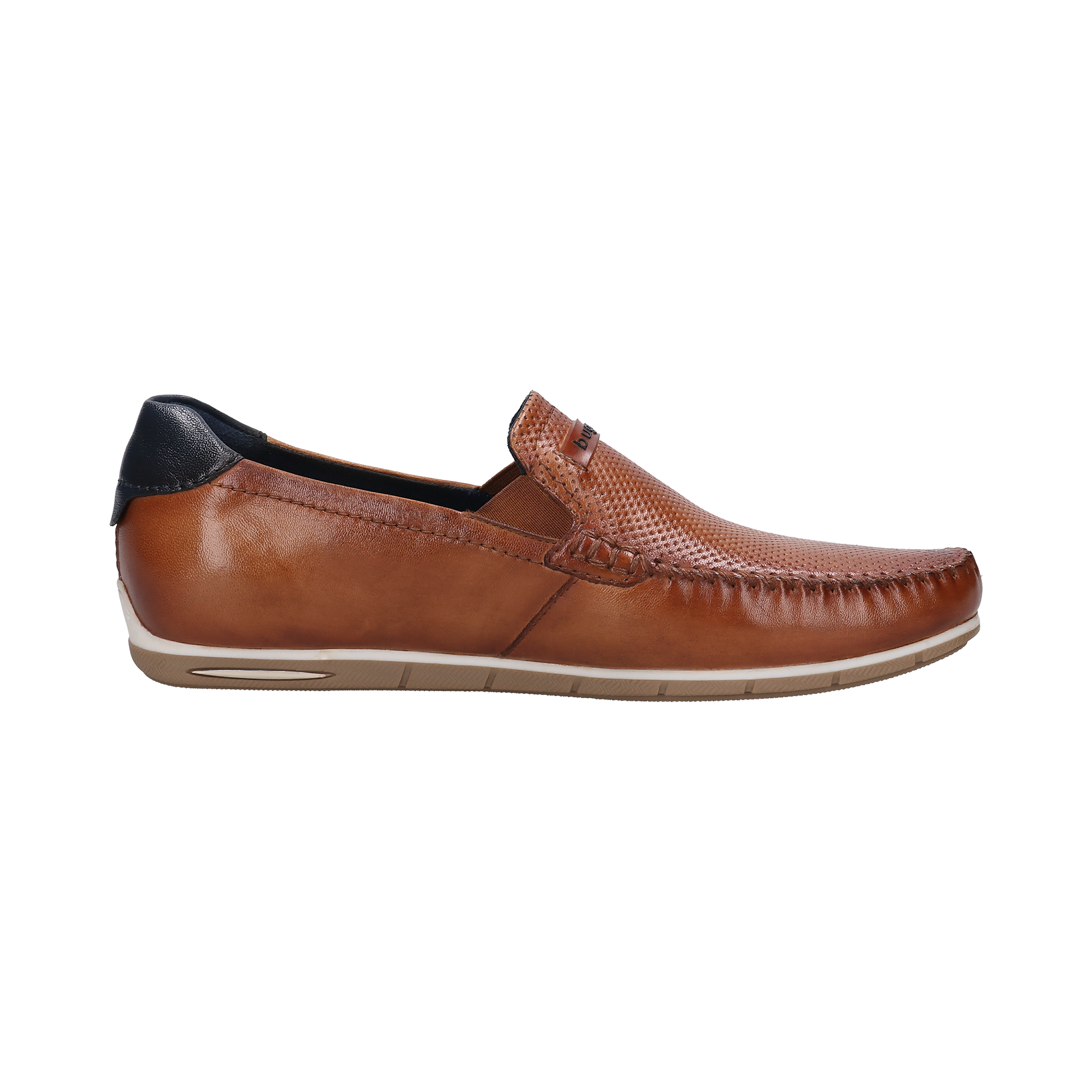 bugatti Slipper  Schlupfschuh, Halbschuh mit Stretcheinsätzen, Mokassin Optik