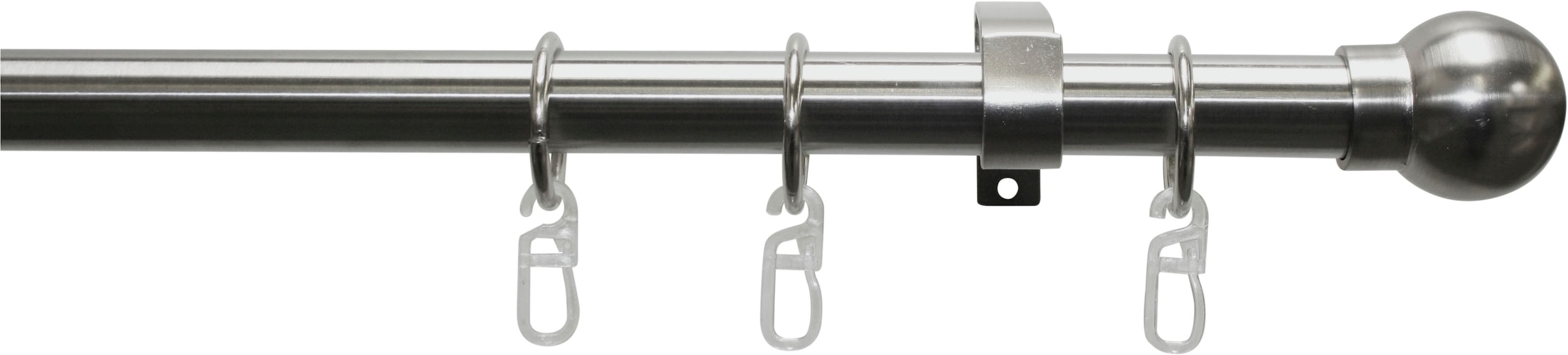 Image of GARDINIA Gardinenstange "Set Metall" 1 läufig-läufig Fixmass 1-Lauf