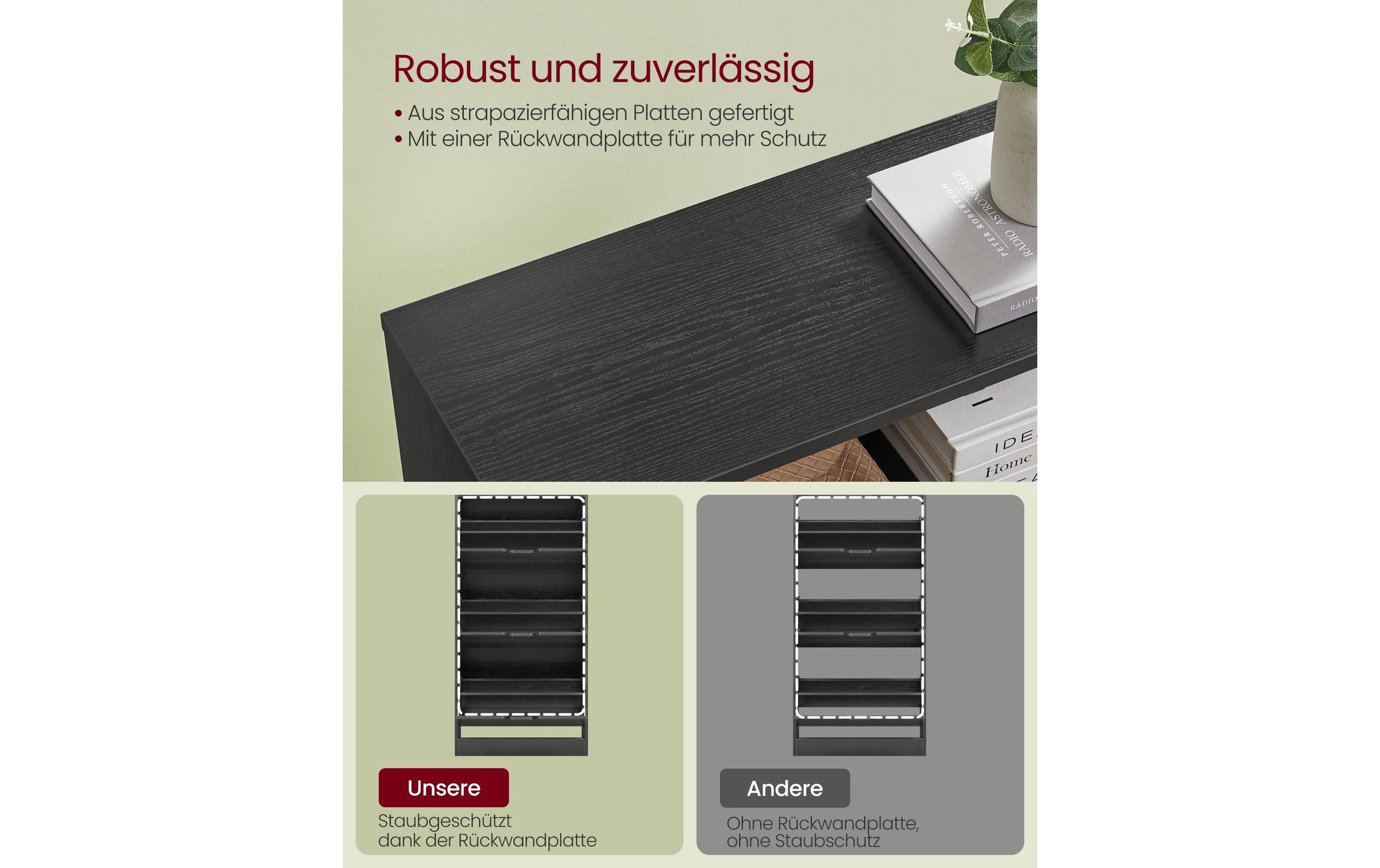 VASAGLE Schuhschrank »60 x 24 x 139 cm«