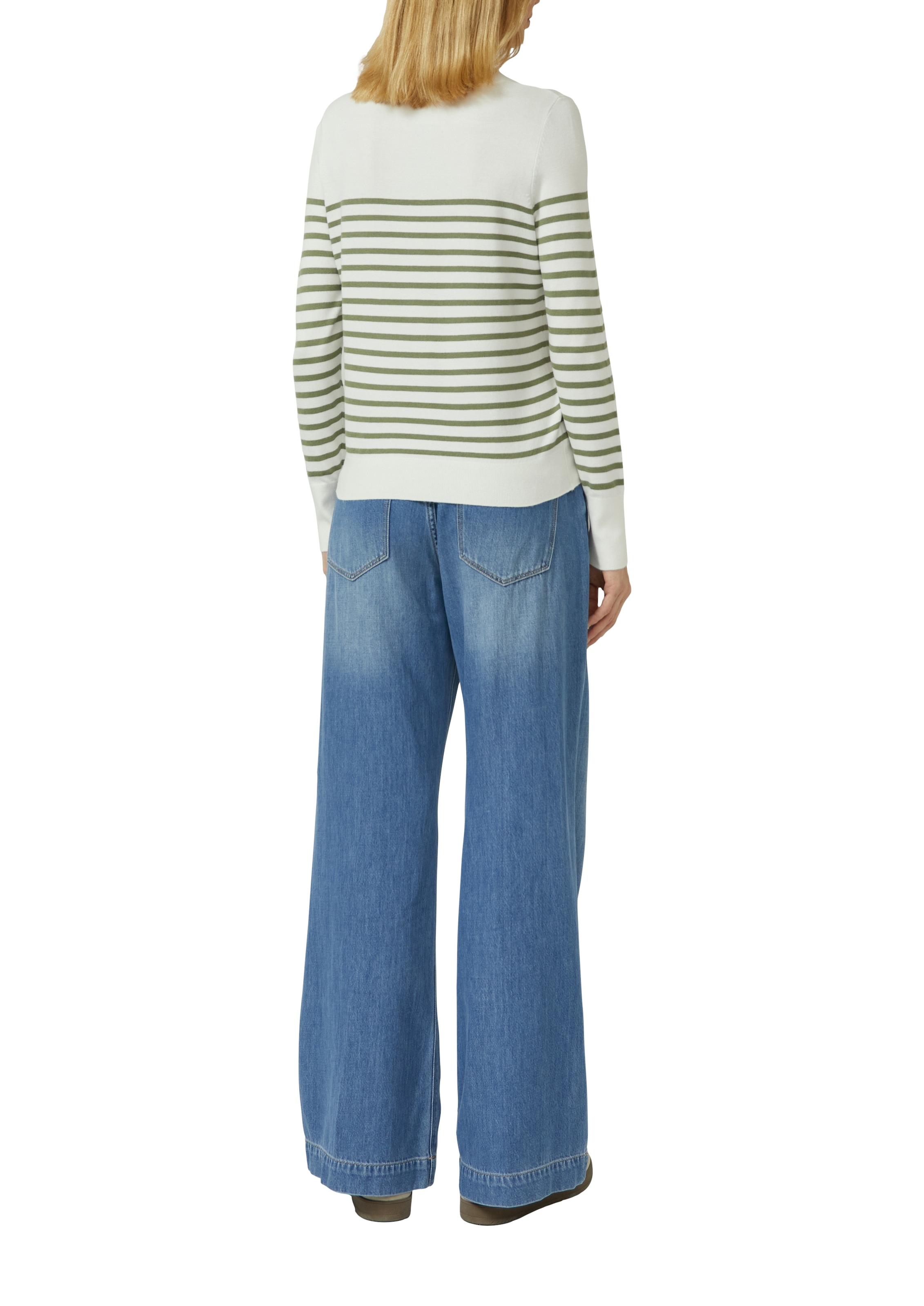 s.Oliver Pull à col rond mit Streifenmuster