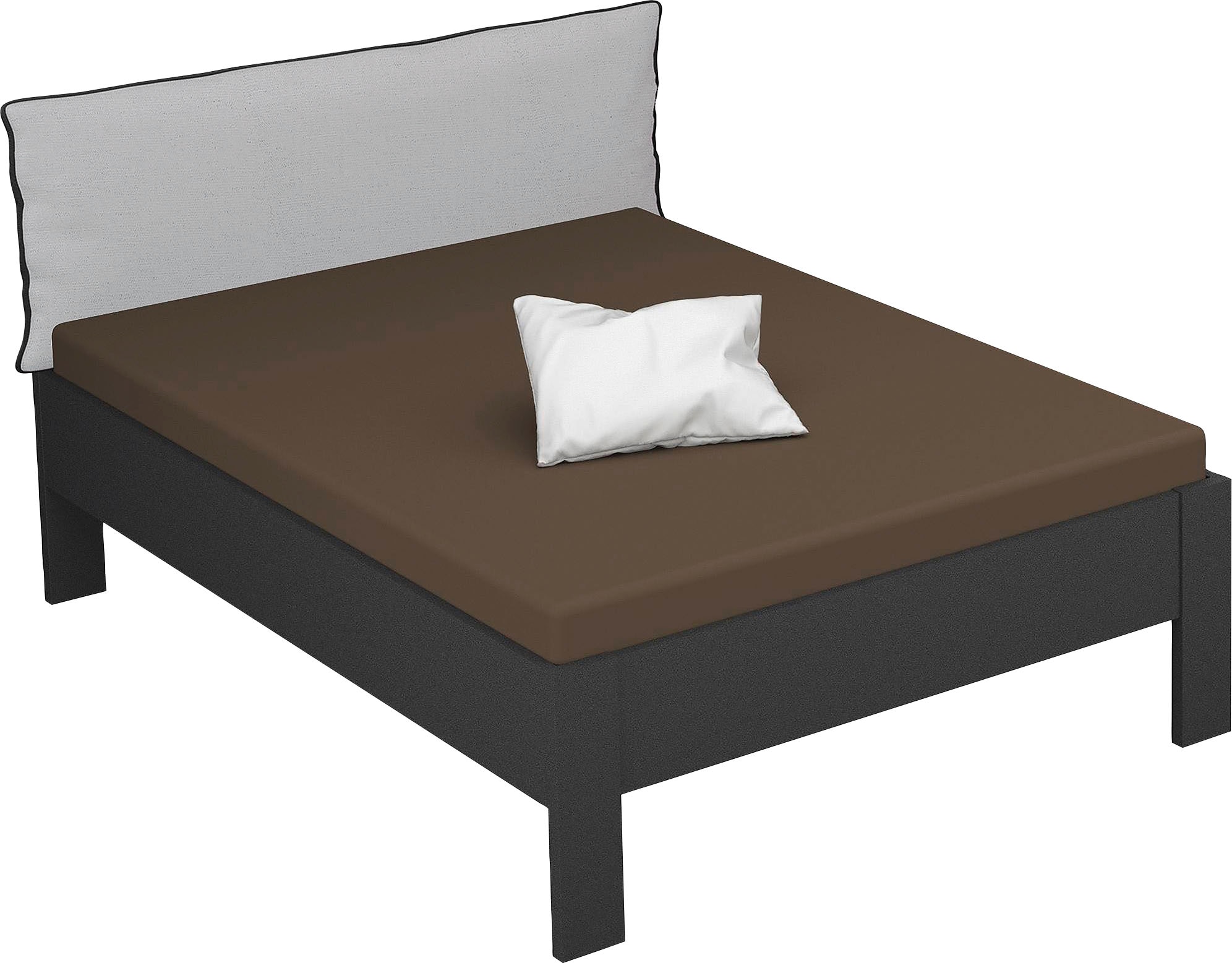 Image of rauch Futonbett "Aditio" Kopfteil Webstoff mit abgesetztem Keder
