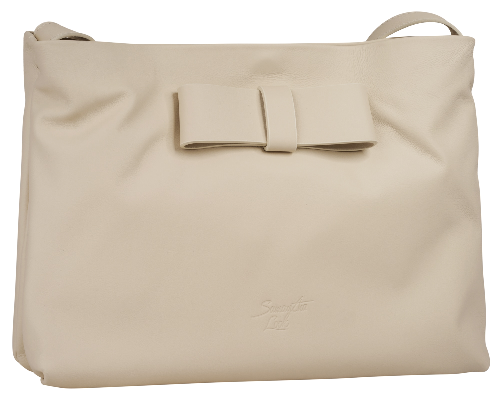 Samantha Look Umhängetasche echt Leder, Made in Italy