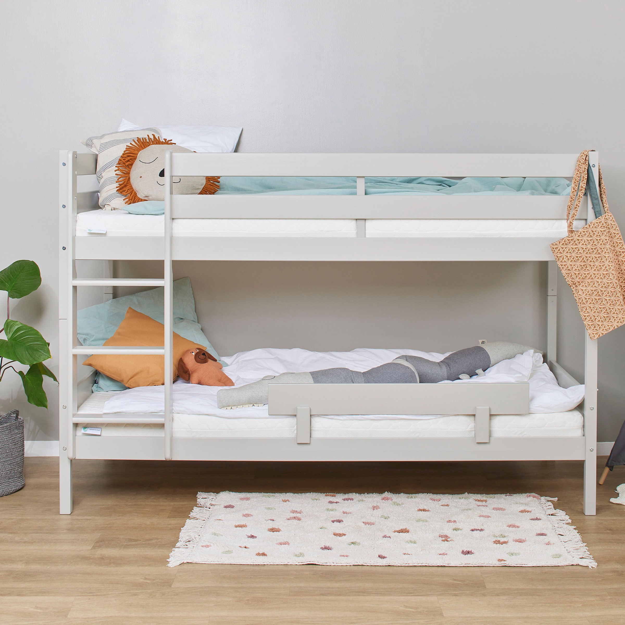 Hoppekids Etagenbett »ECO Comfort Kinderbett 90x200 oder 70x160 aus Massivholz in 4 Farben«, TÜV, FSC und Nordisches Umweltzeichen – wahlweise mit Matratzen