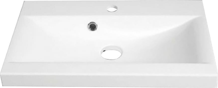 welltime Table de lavage »Canada« Badmöbel Wellenstruktur inkl. Becken, Breite 60cm Waschplatz